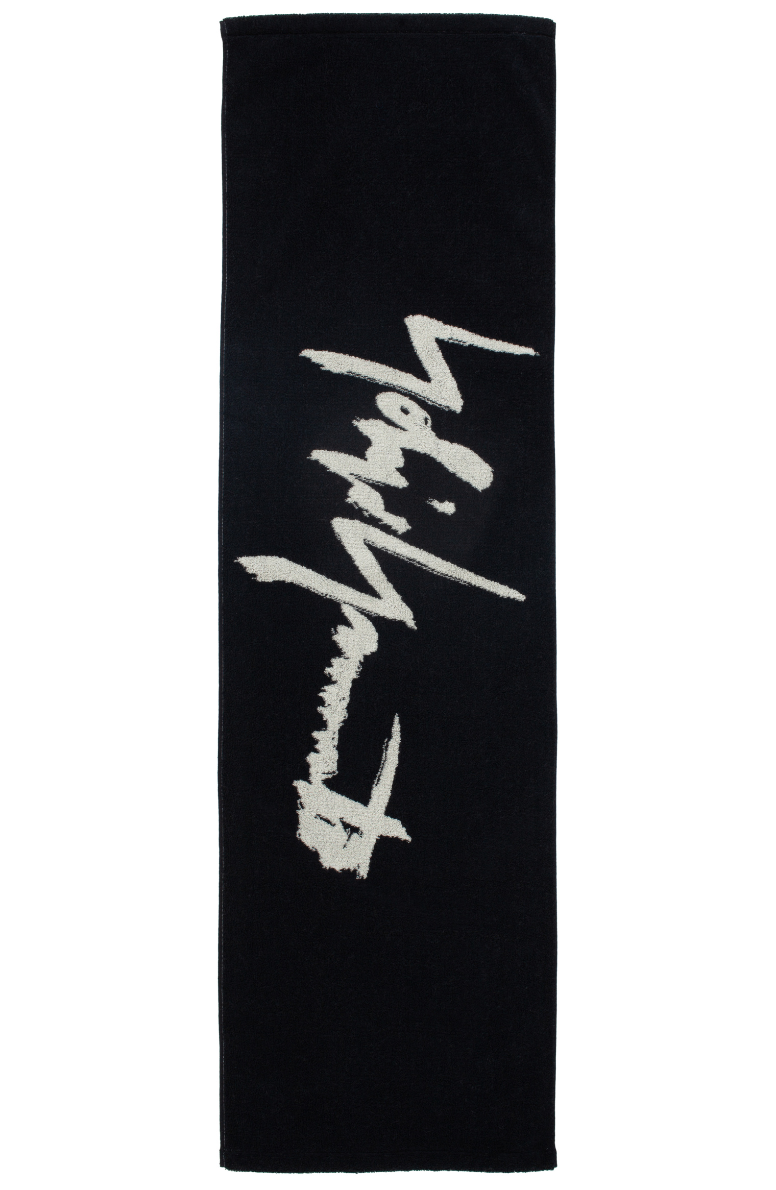 Yohji Yamamoto Double-sided logo towel