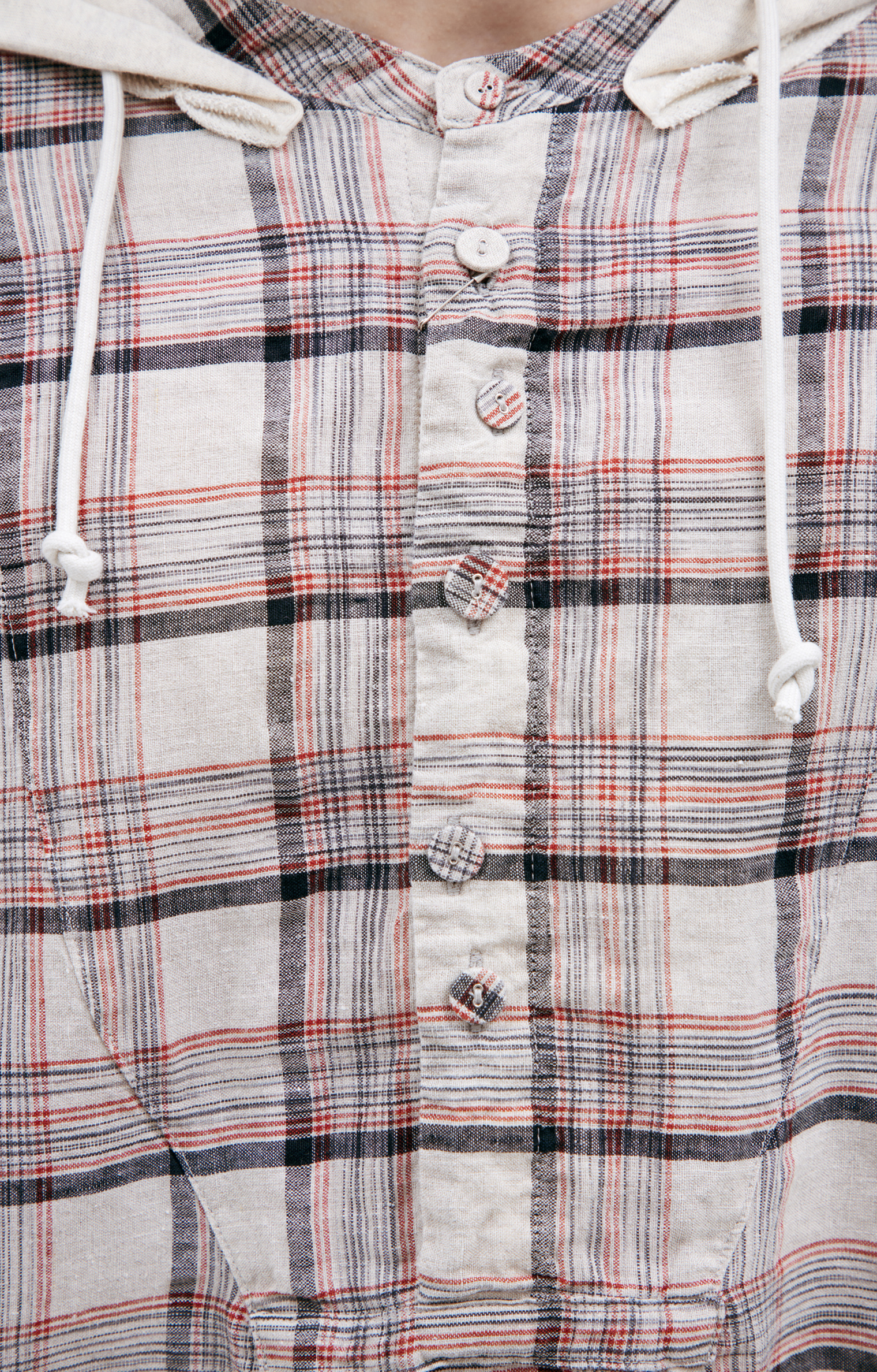 Undercover Checkered shirt with hood