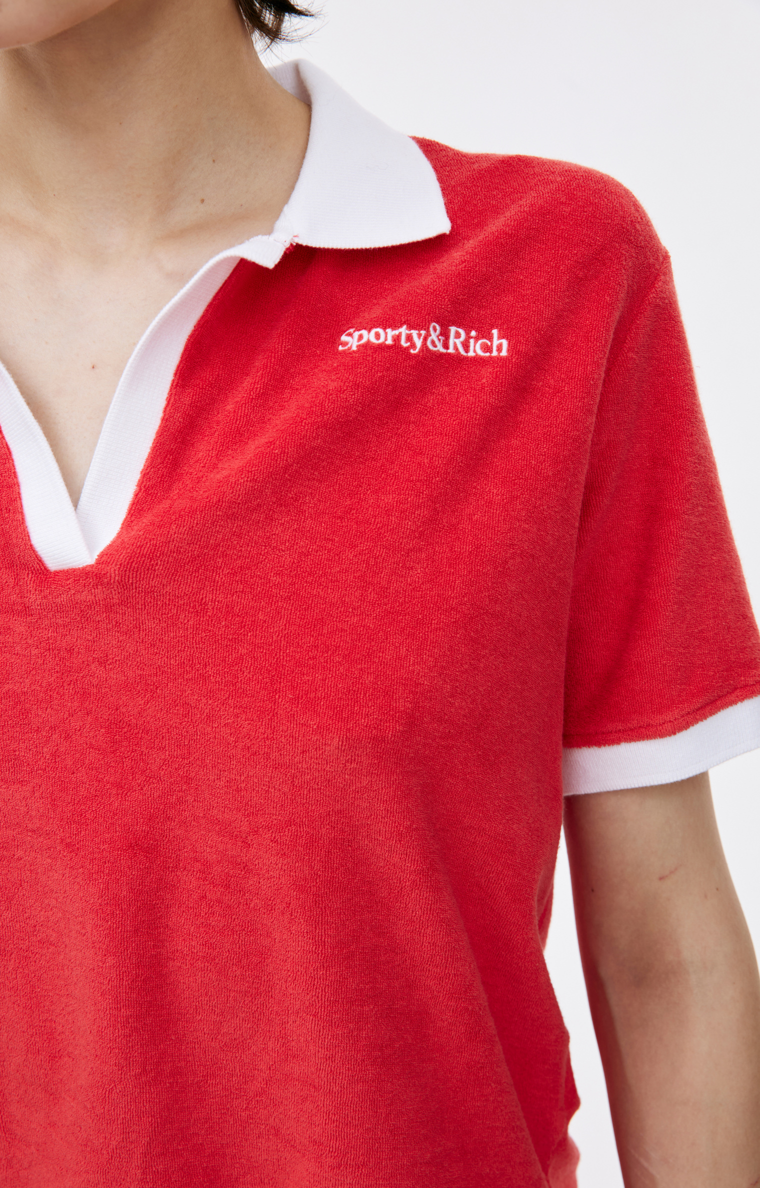 SPORTY & RICH Logo polo shirt