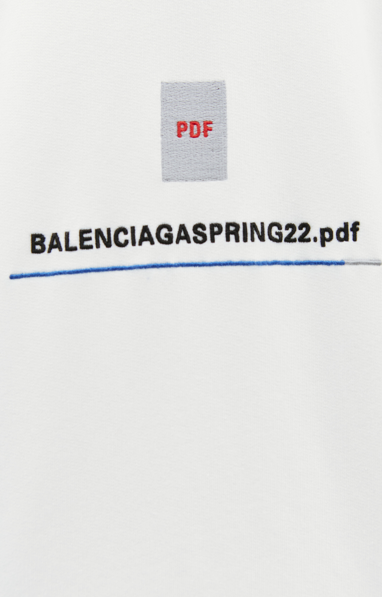 Balenciaga Оверсайз худи с вышивкой PDF