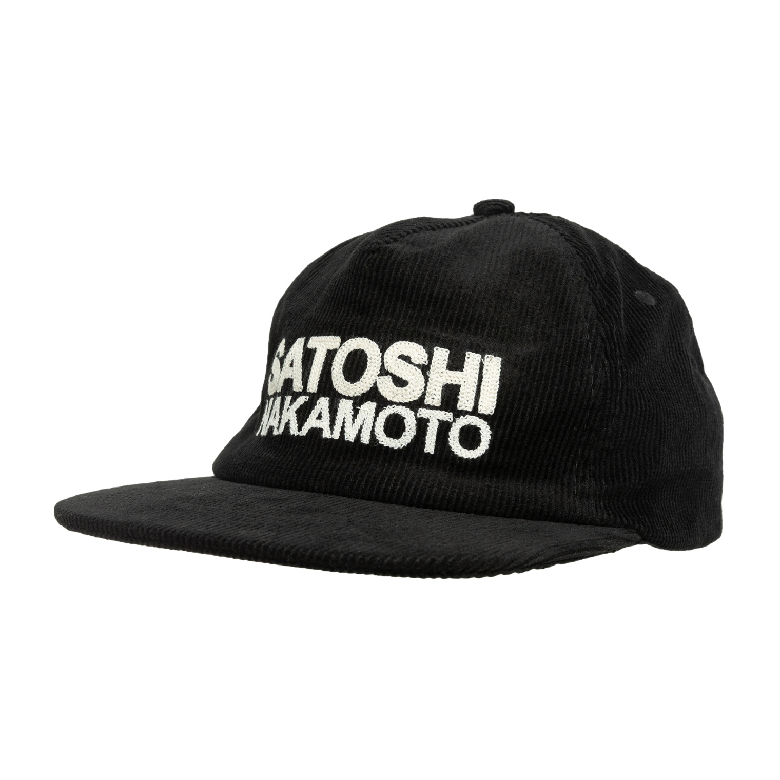 Satoshi Nakamoto Corduroy cap with logo