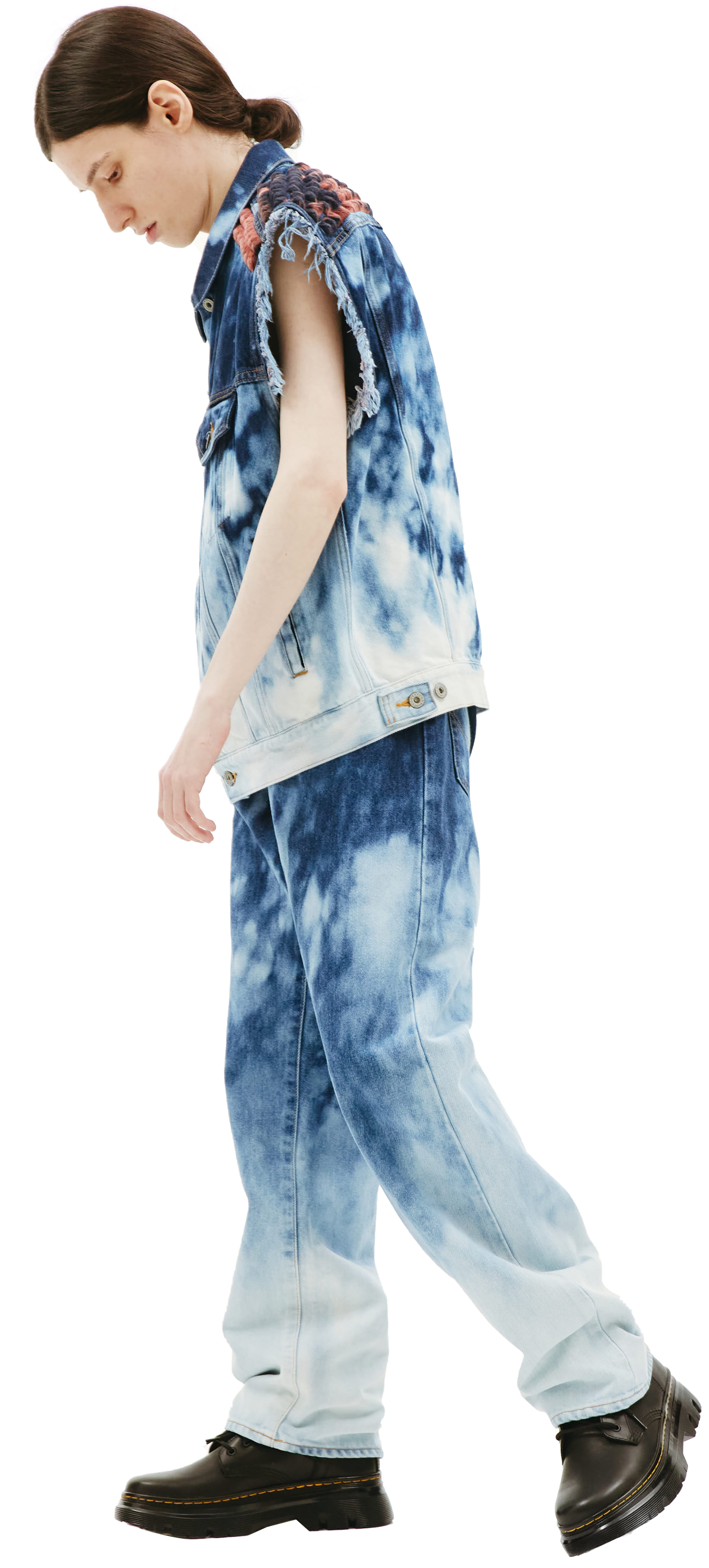 Doublet Recycle punk denim vest