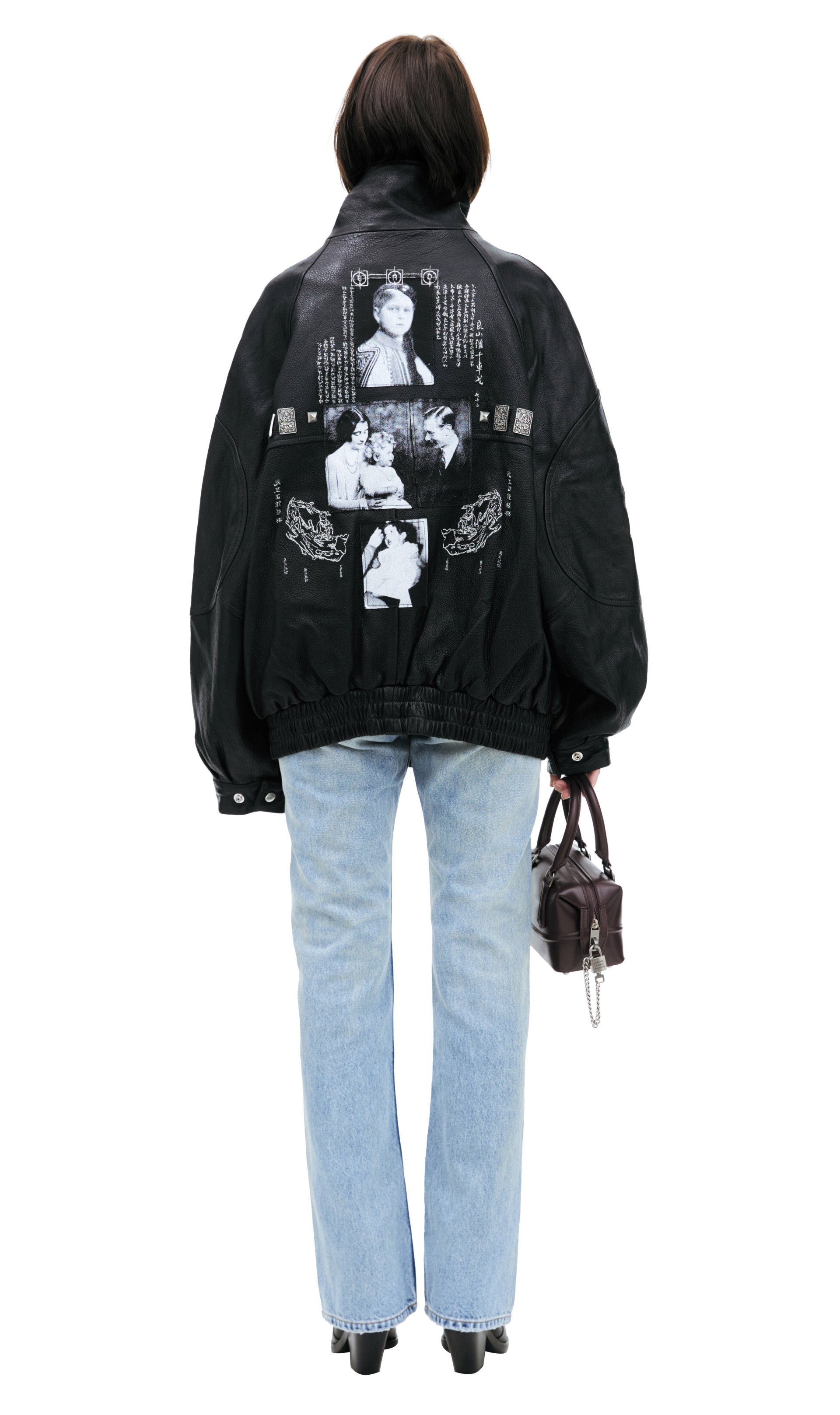 Enfants Riches Déprimés Printed leather jacket