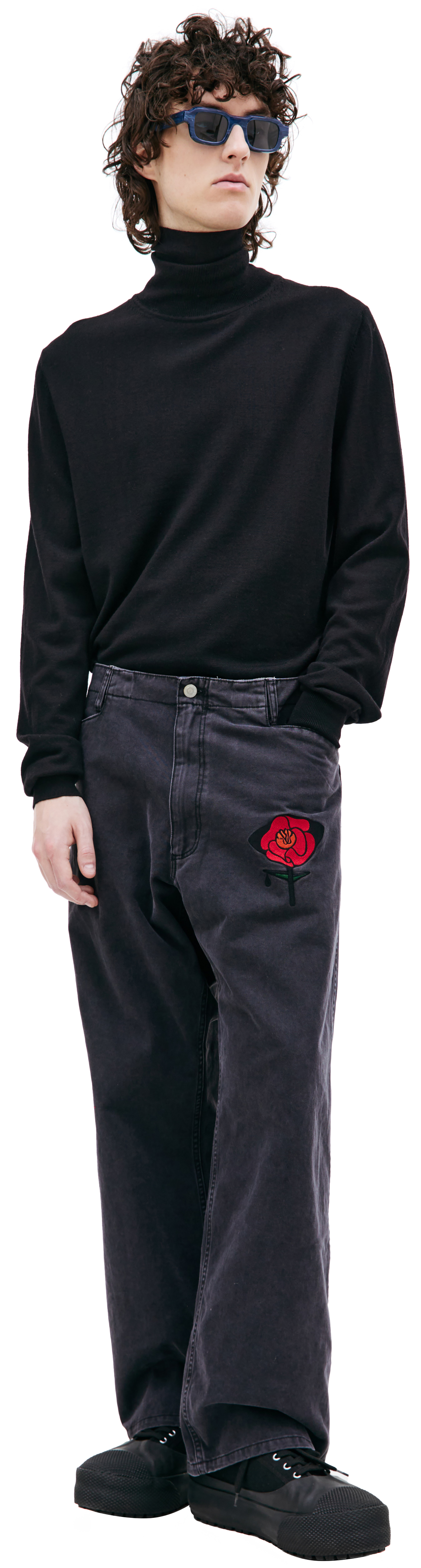 Children of the discordance Embroidered straight jeans