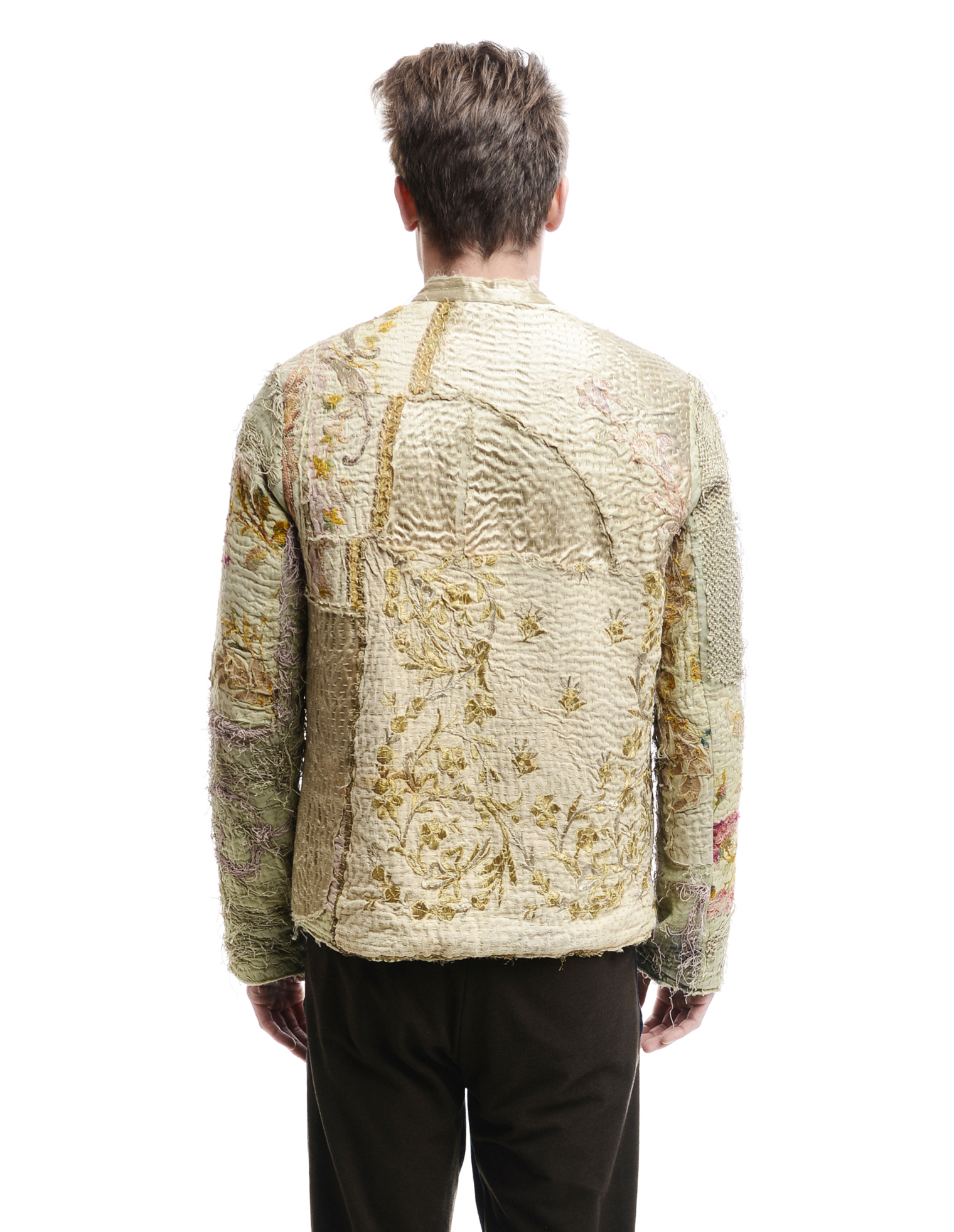 By Walid Padded silk jacket