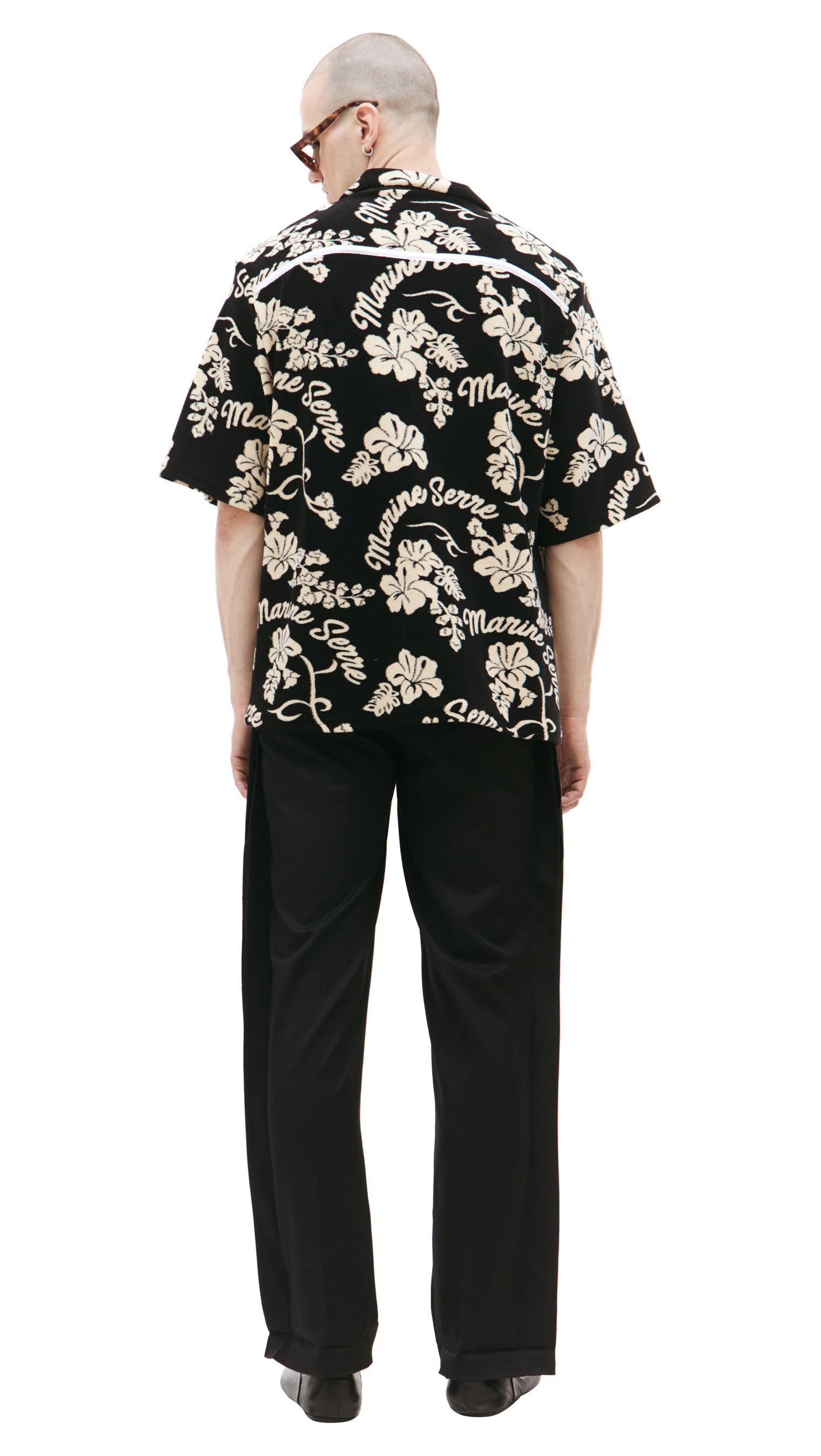 MARINE SERRE Printed towel shirt