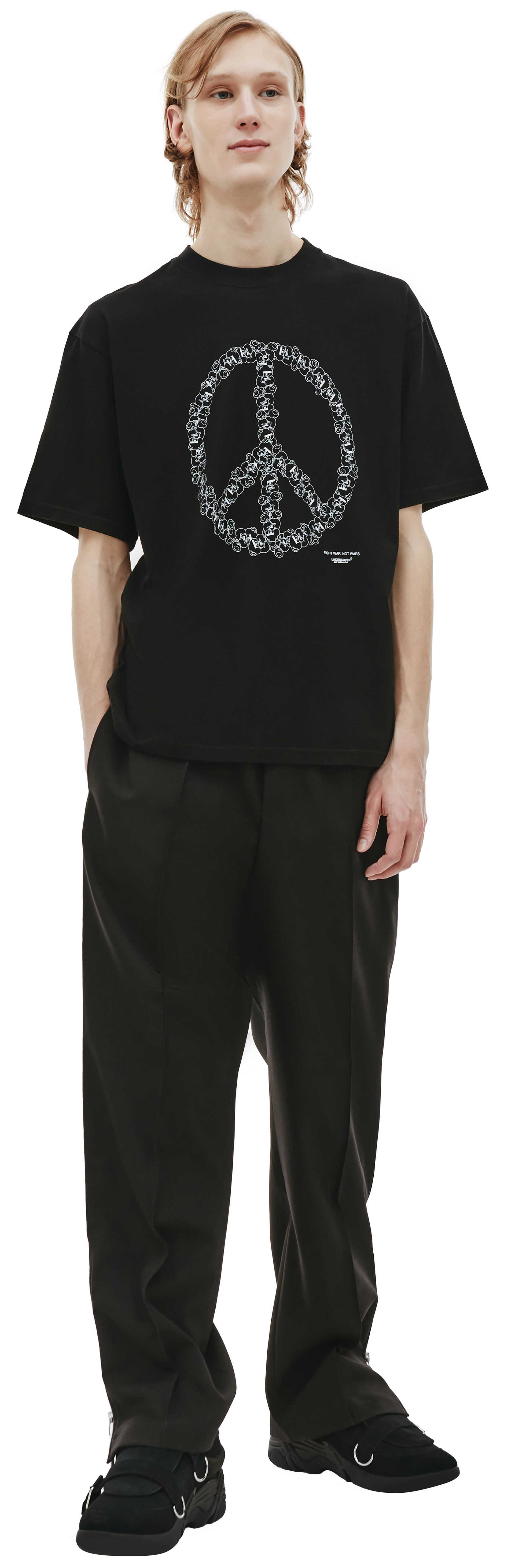 Undercover Black \'Fight War\' t-shirt