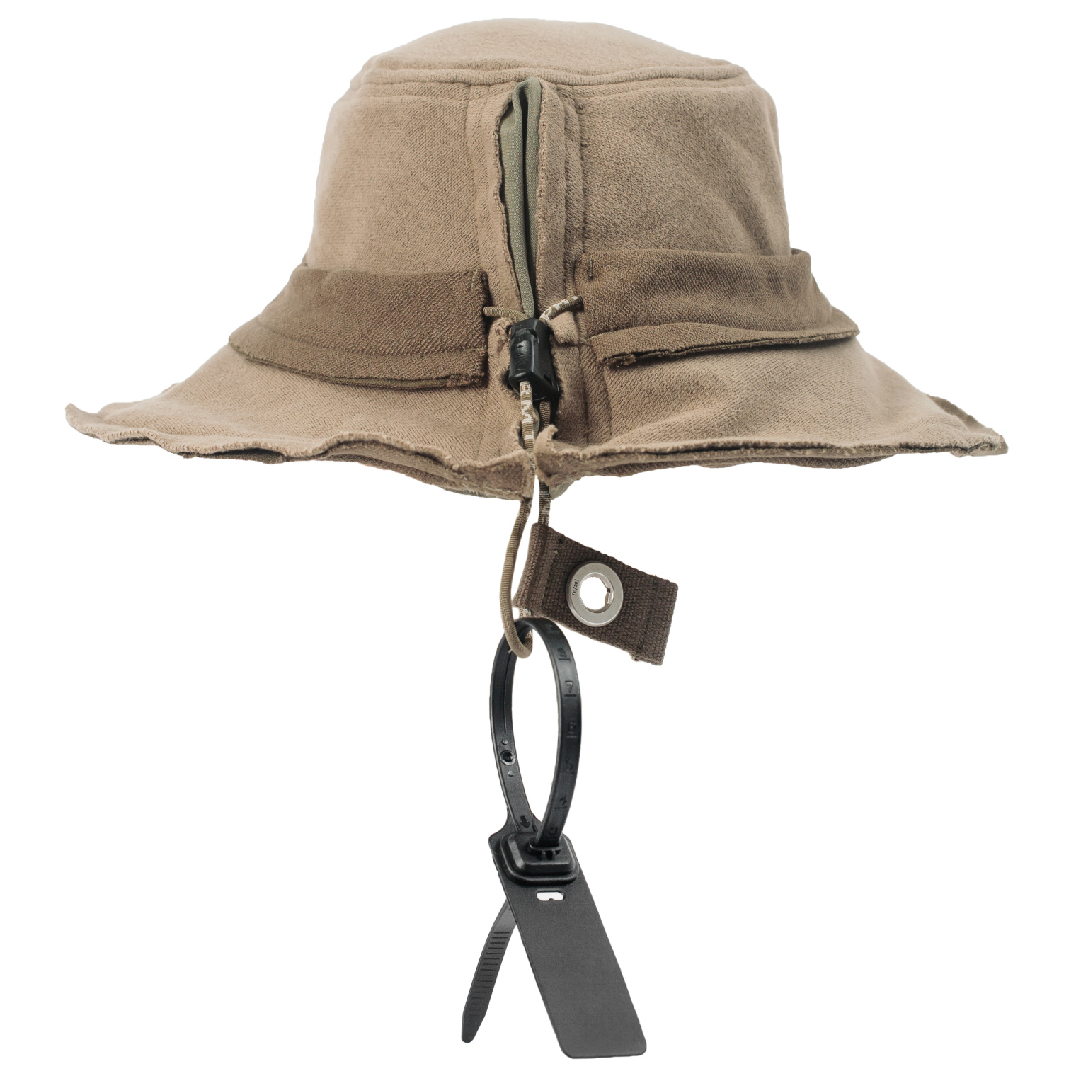 Hamcus Khaki Cotton Bucket Hat