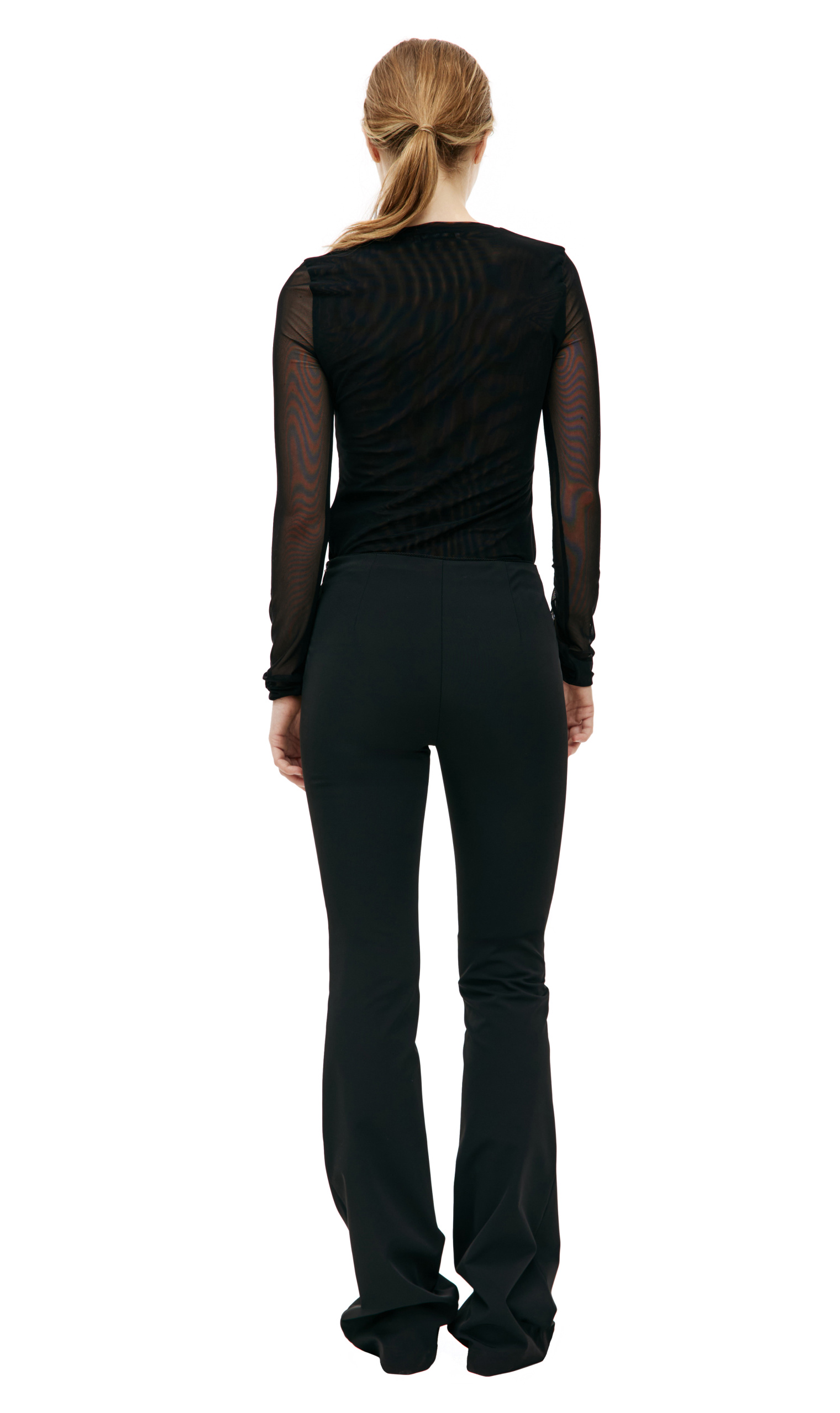 Blumarine Black flared trousers