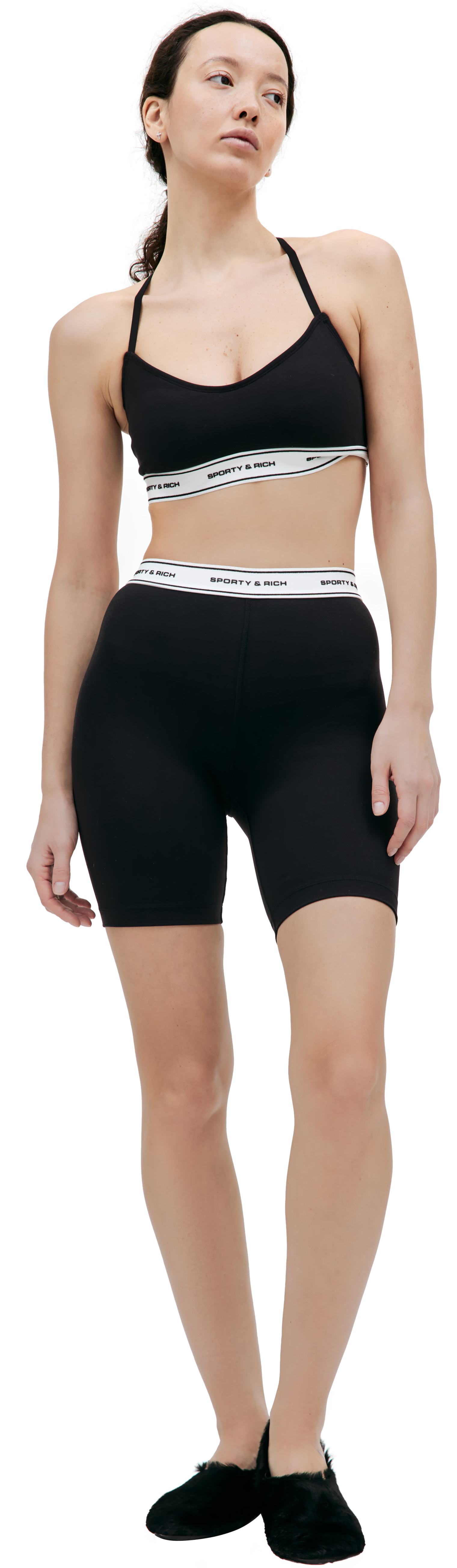 SPORTY & RICH SR Bold biker shorts