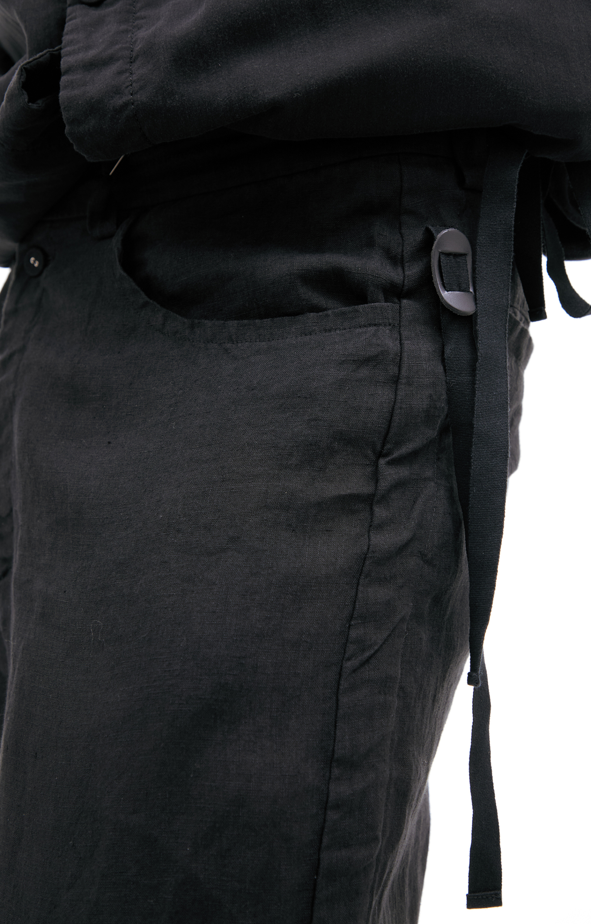 Undercover Black linen trousers