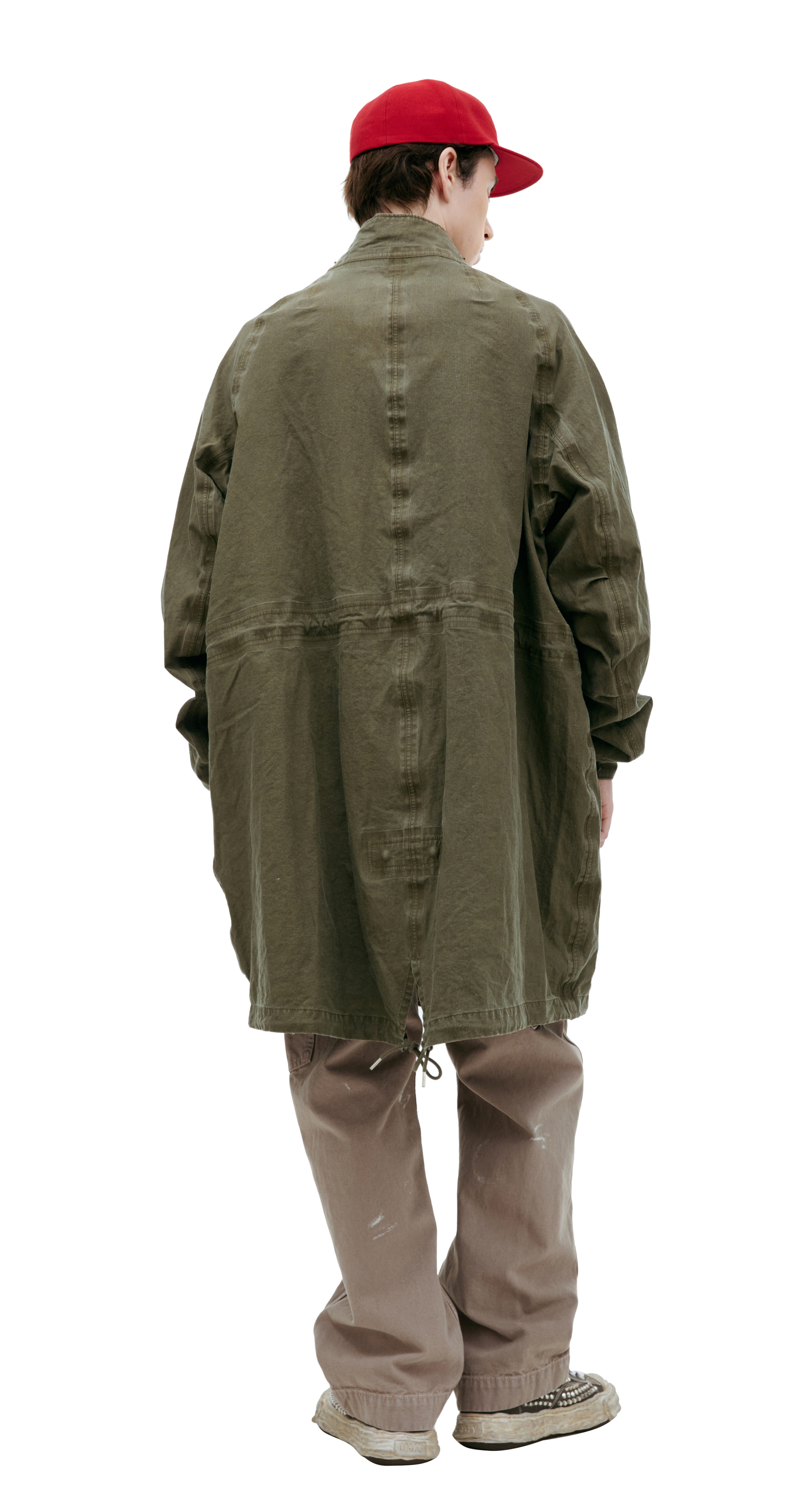 visvim Хаки парка на молнии