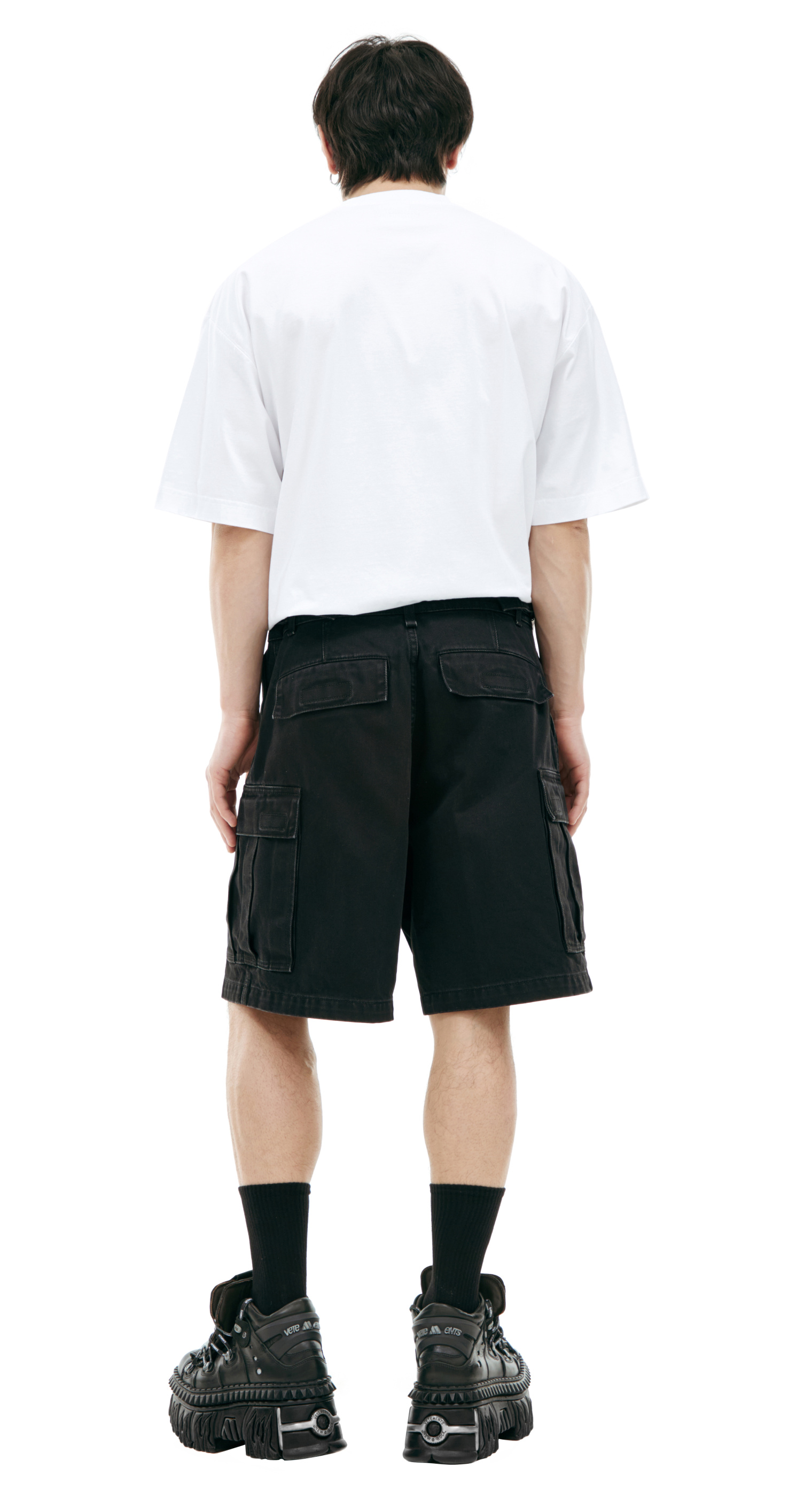 VETEMENTS Black cargo shorts