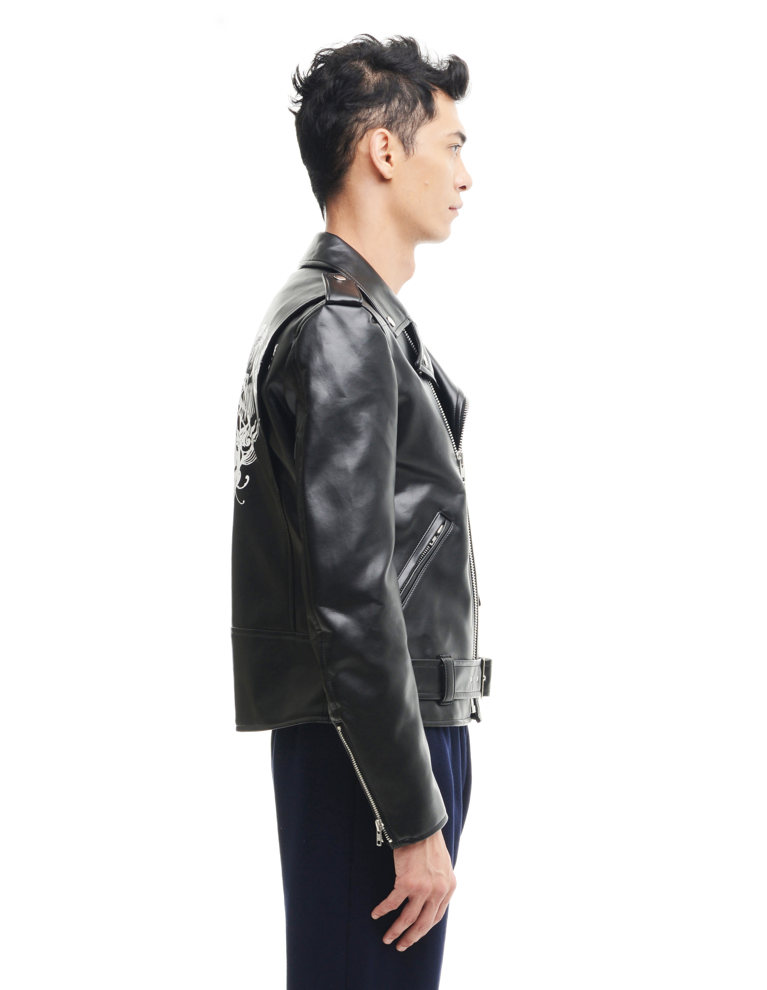 Comme des Garcons Homme plus Куртка-косуха из искусственной кожи