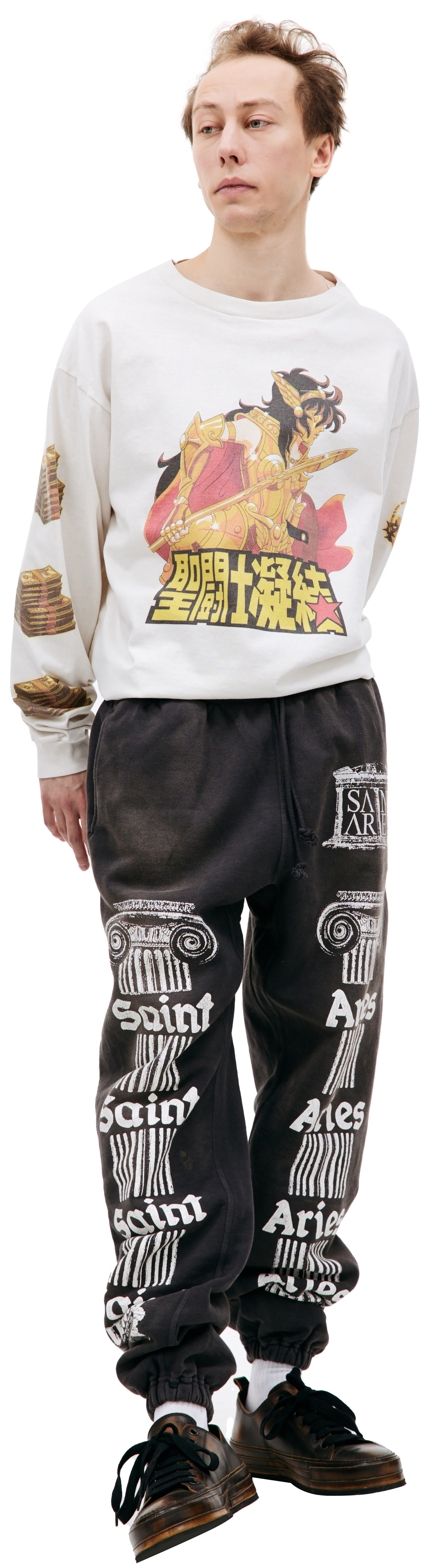 Saint Michael Saint Michael х Aries printed sweatpants