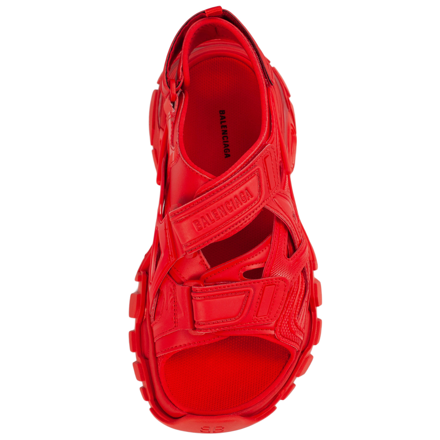 Balenciaga Red Track Sandals