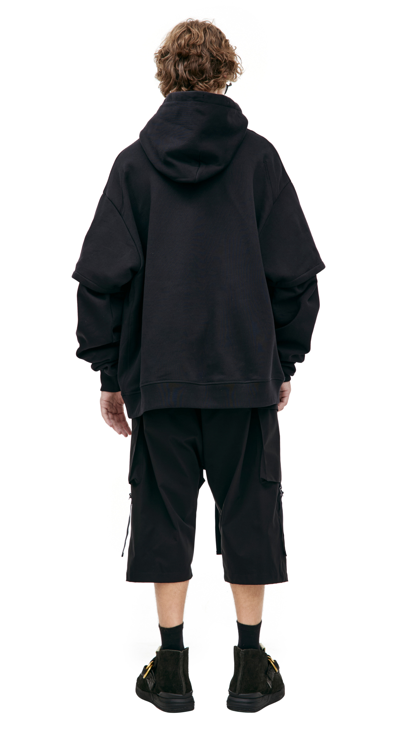 Acronym Black hoodie with three pockets