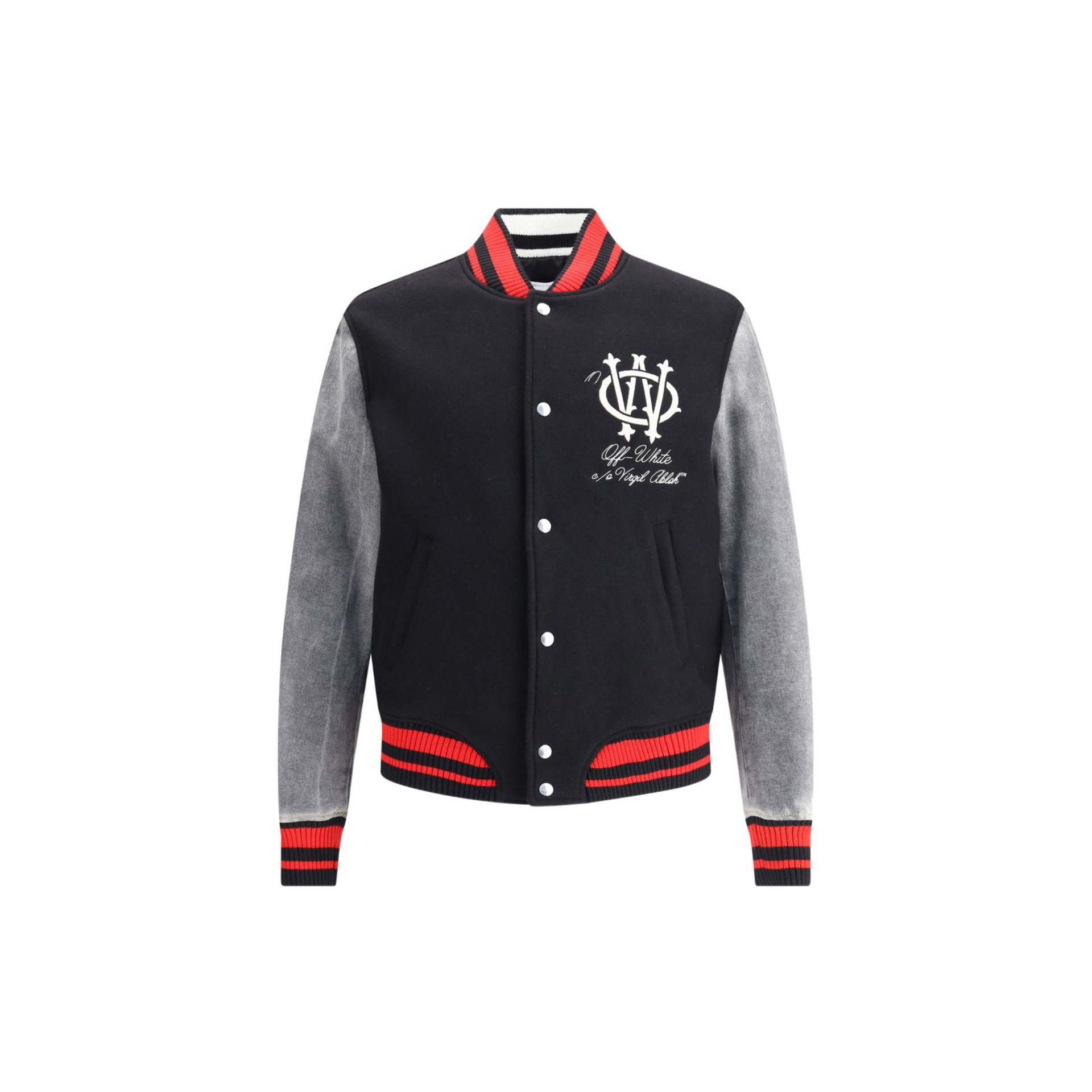 Off White Gothinc OW Wool Den Reg Varsity Bomber