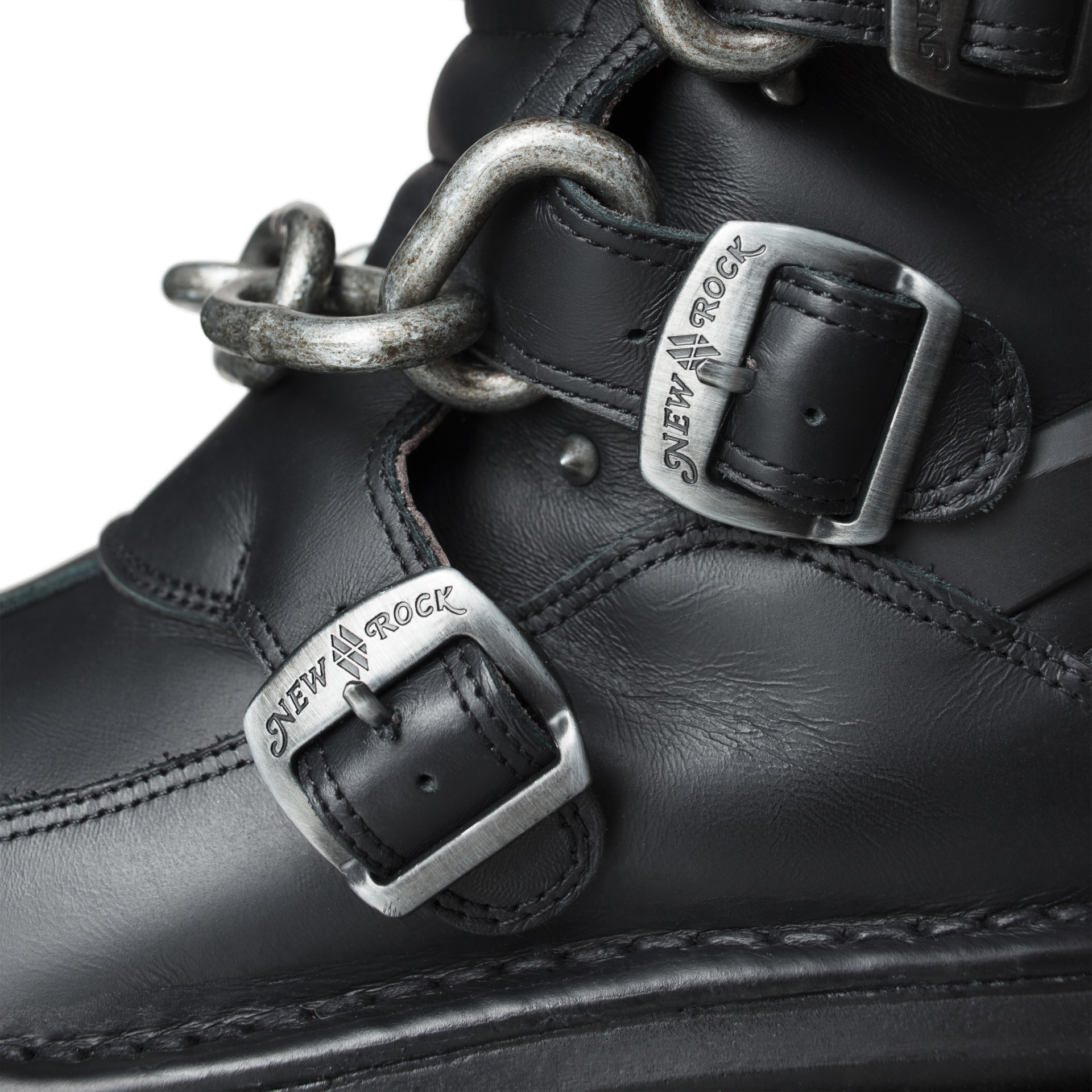 Мужские черные сапоги vetements x new rock с цепями VETEMENTS — купить ...