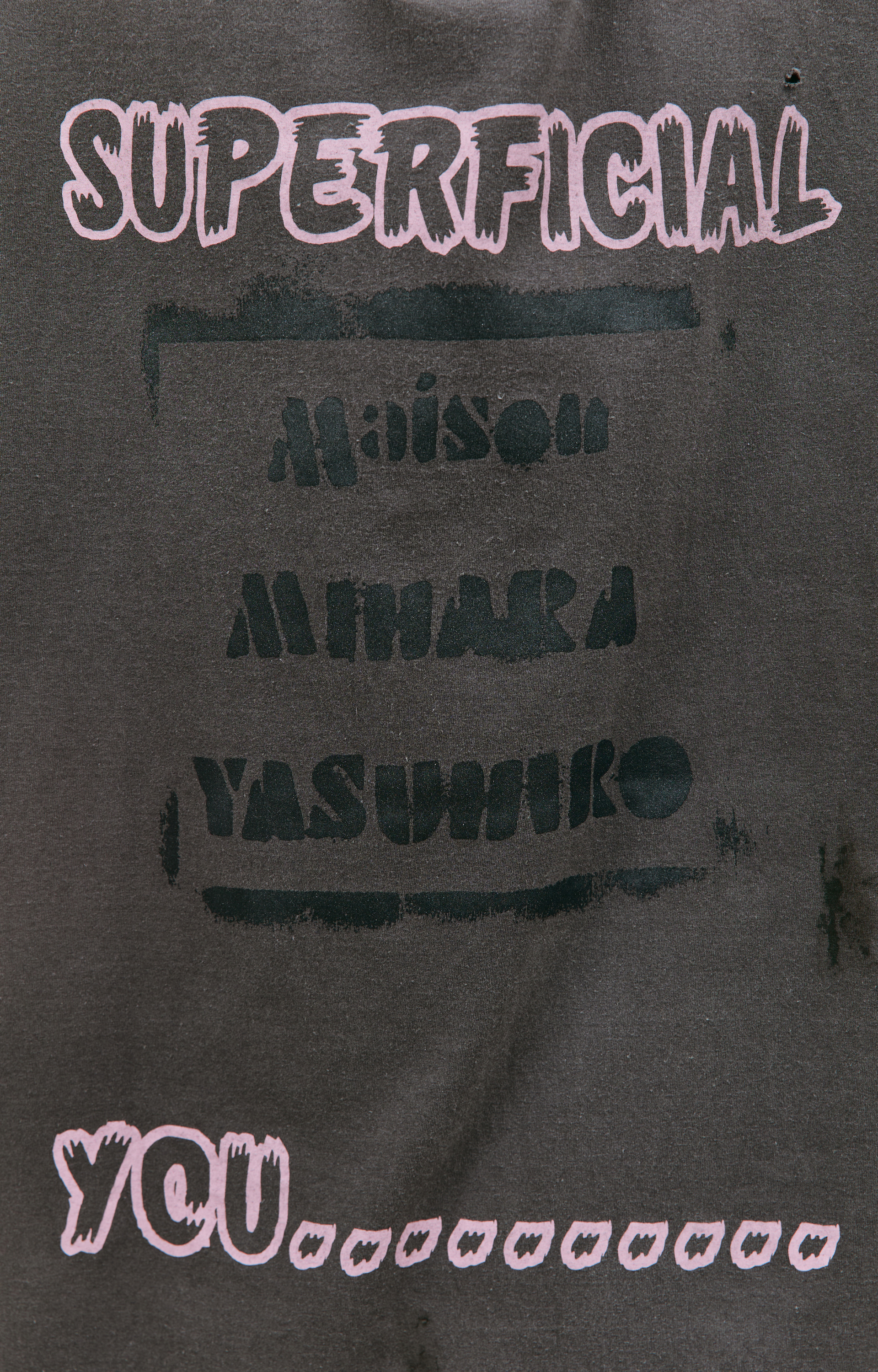 Maison Mihara Yasuhiro Cotton distressed longsleeve