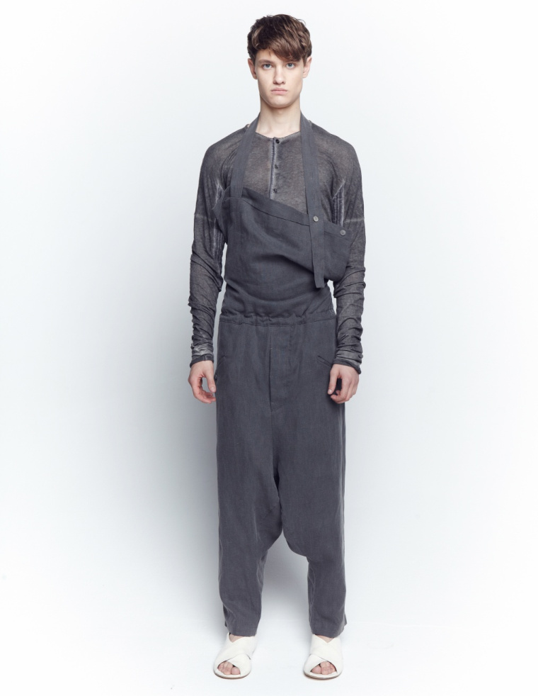 Lost&Found Oversized drawstring overalls
