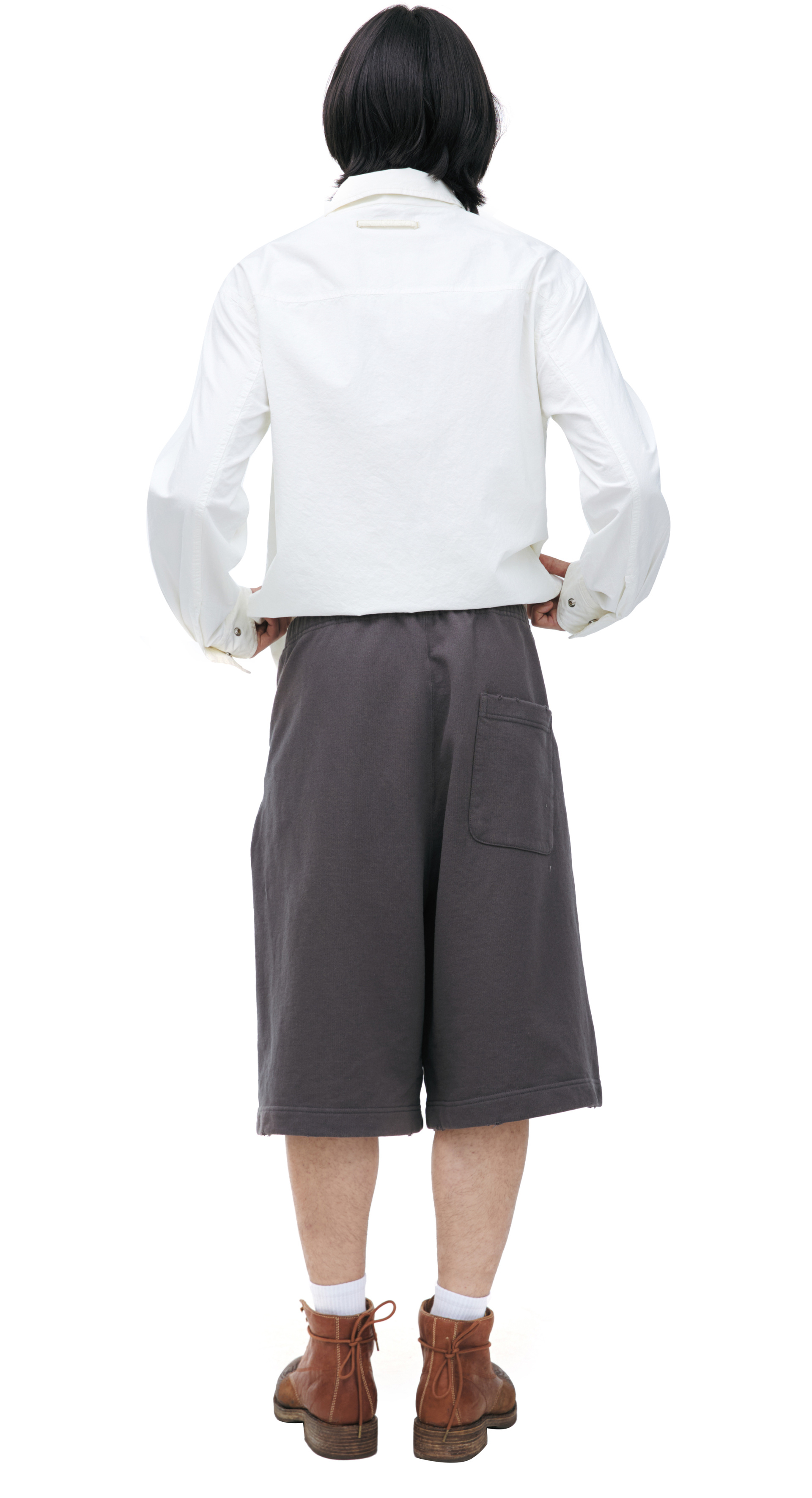 Maison Mihara Yasuhiro Printed cotton shorts