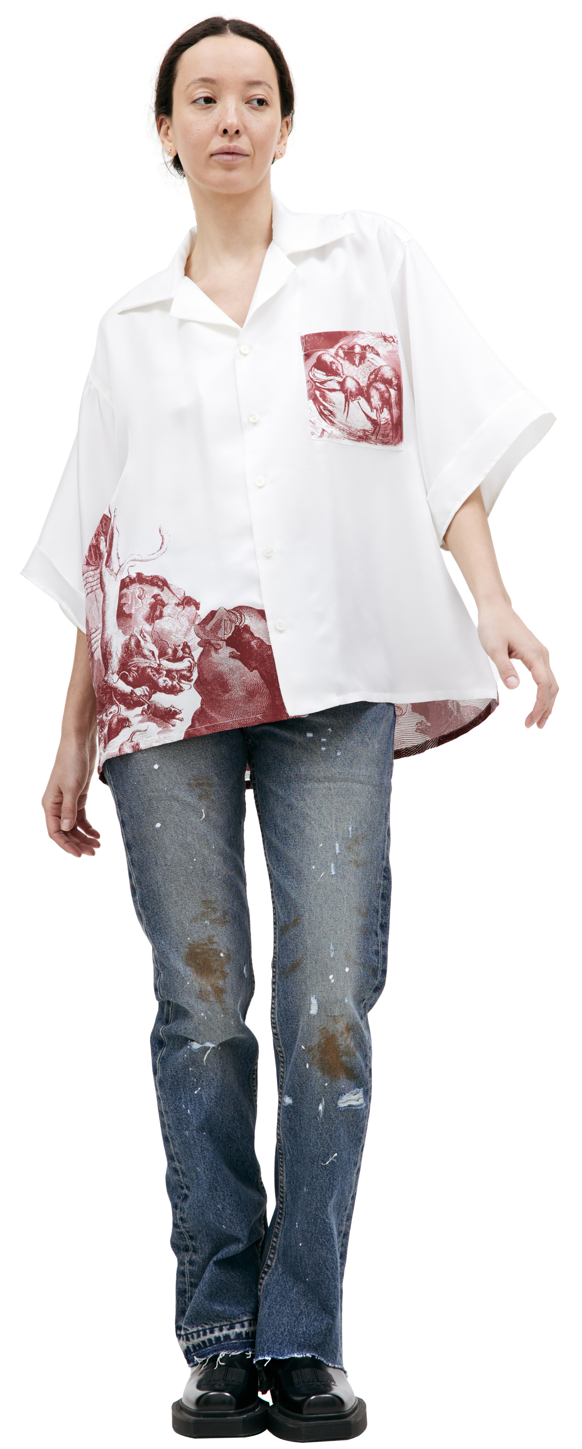 Enfants Riches Déprimés Rat Palace silk shirt