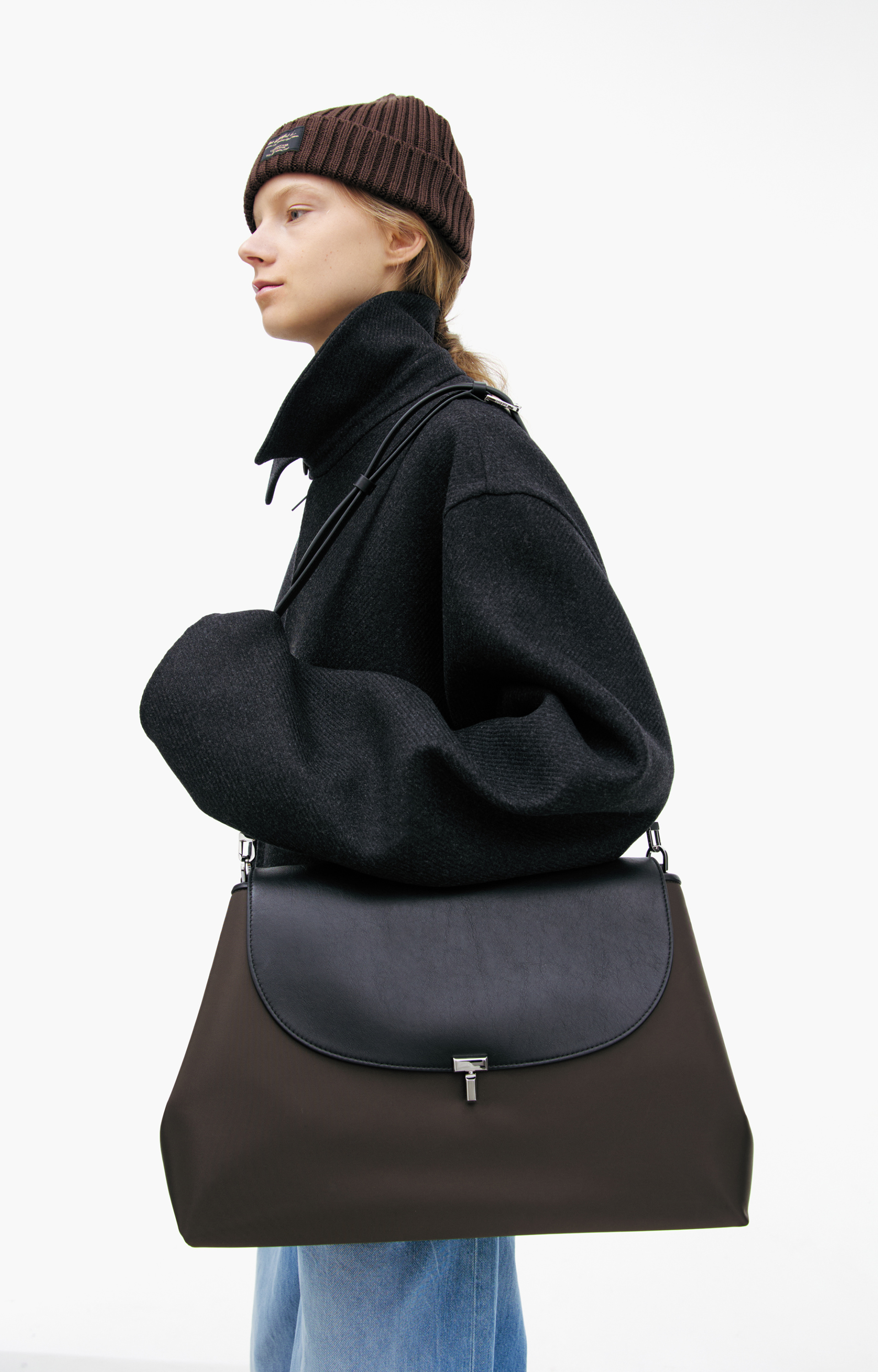 The Row Dark grey wool bomber