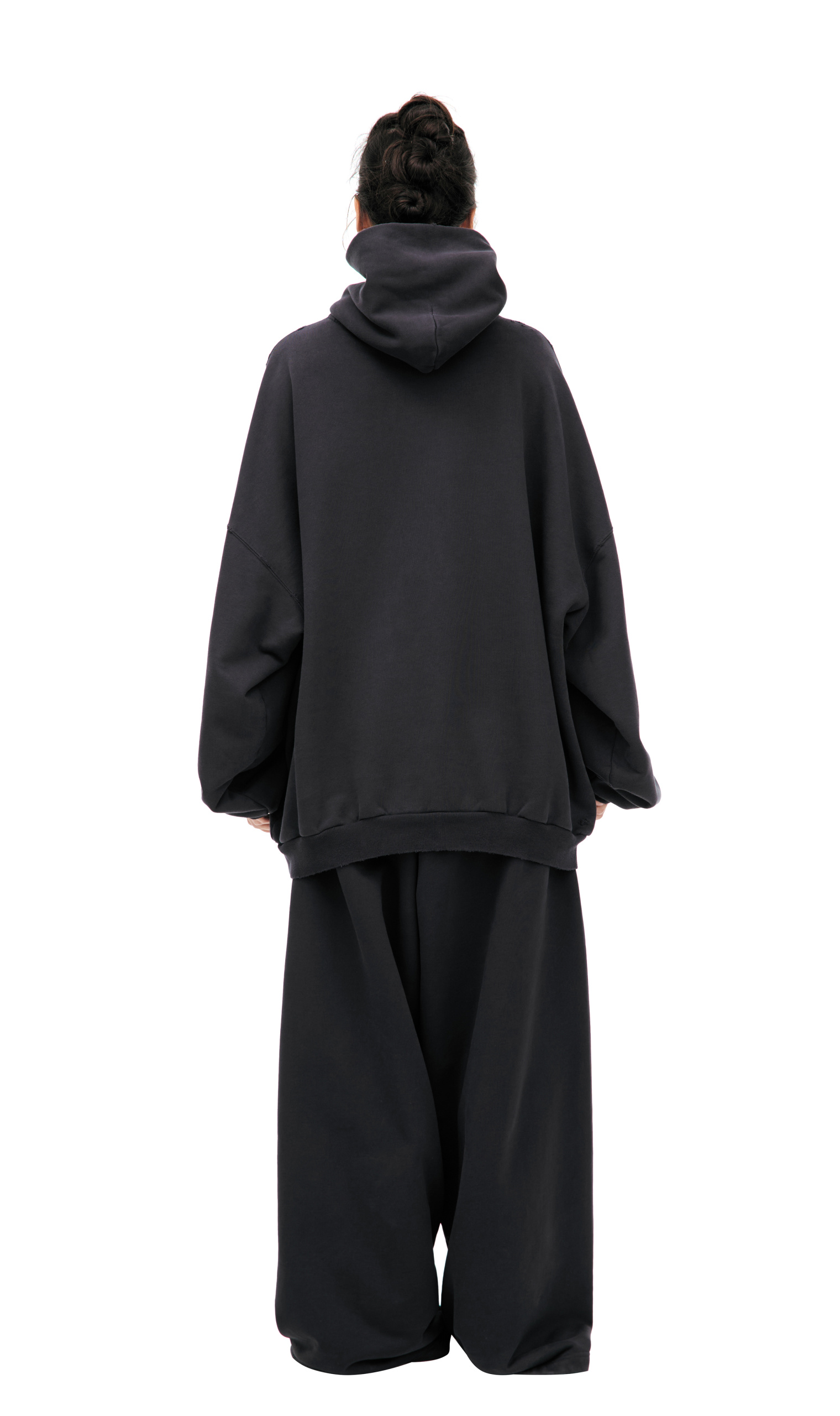 Balenciaga Dark grey logo hoodie