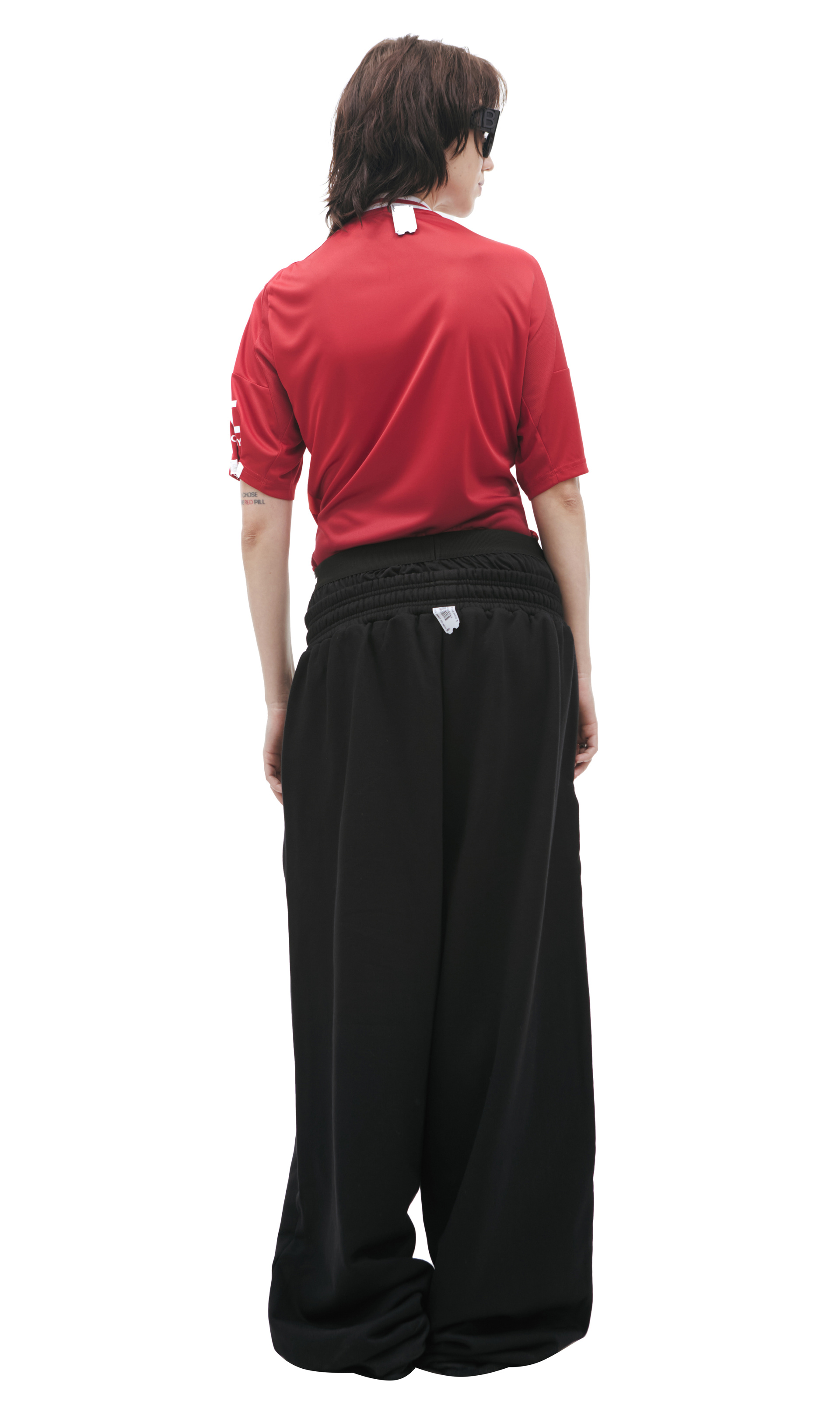 PROTOTYPES Wide-leg sweatpants with a waistband