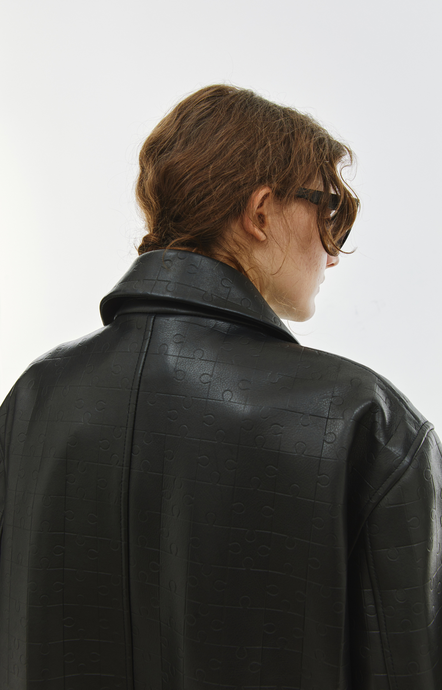 VTMNTS Oversized leather coat