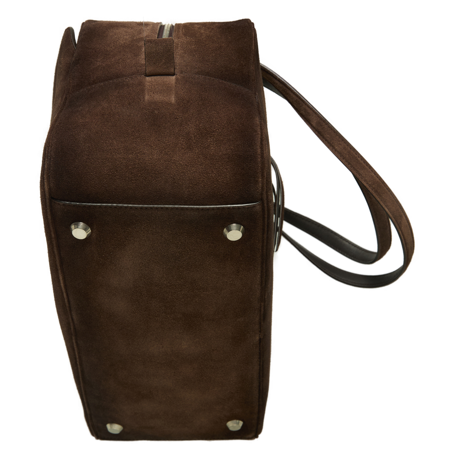 Balenciaga SUEDE CARRIE BOWLING BAG