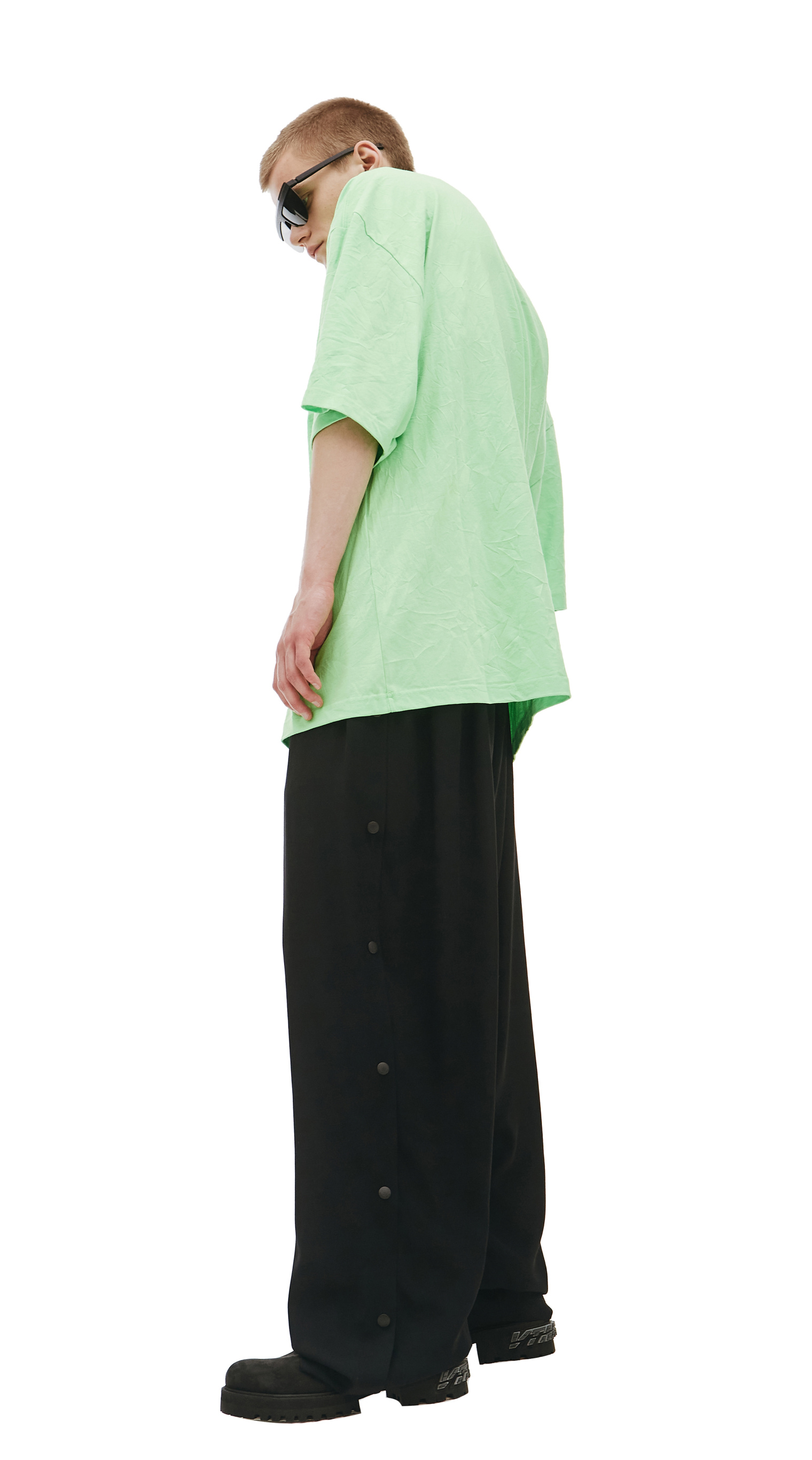 Balenciaga Neon Green Languages T-shirt