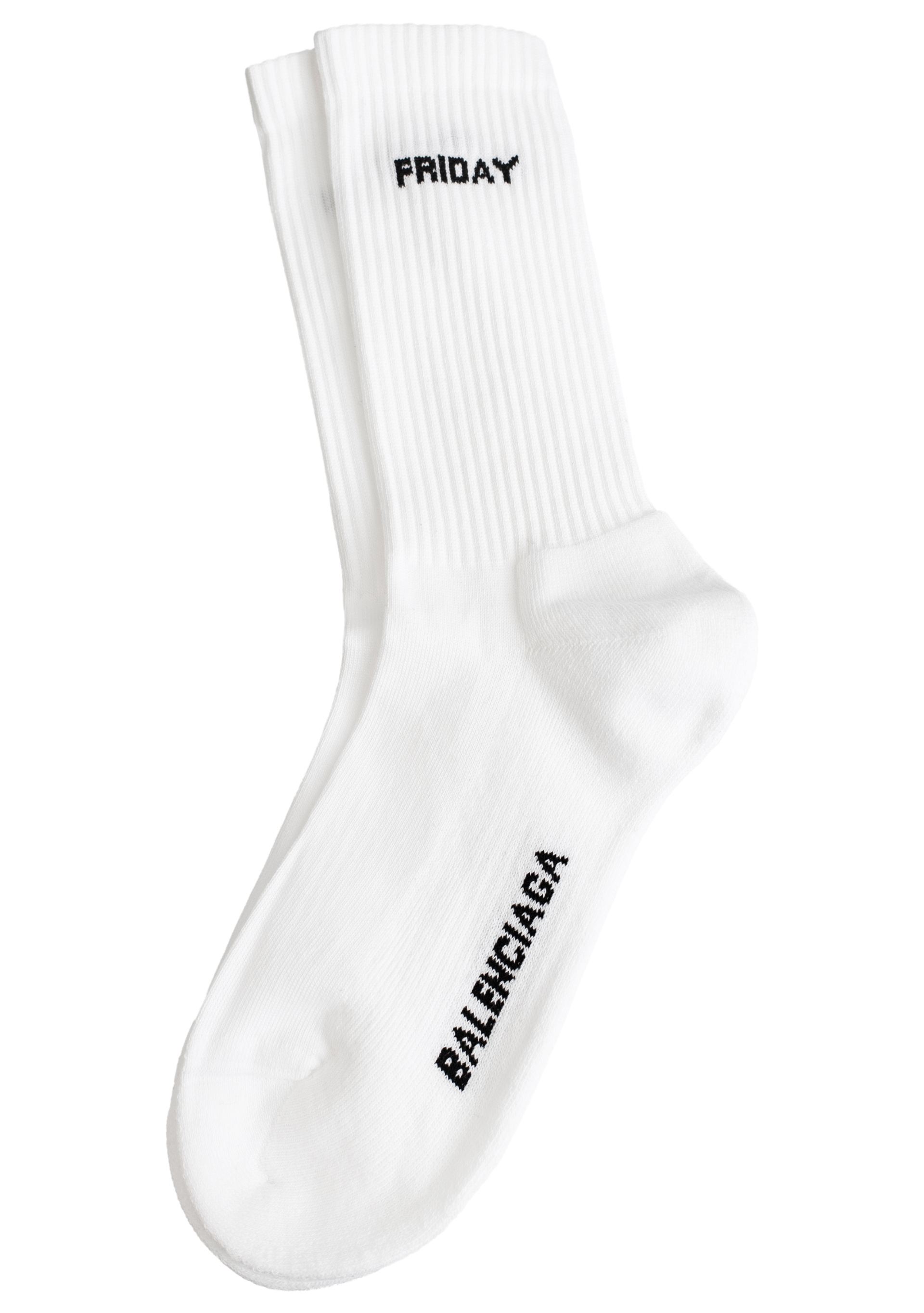 Balenciaga 7 Days Socks Pack in white
