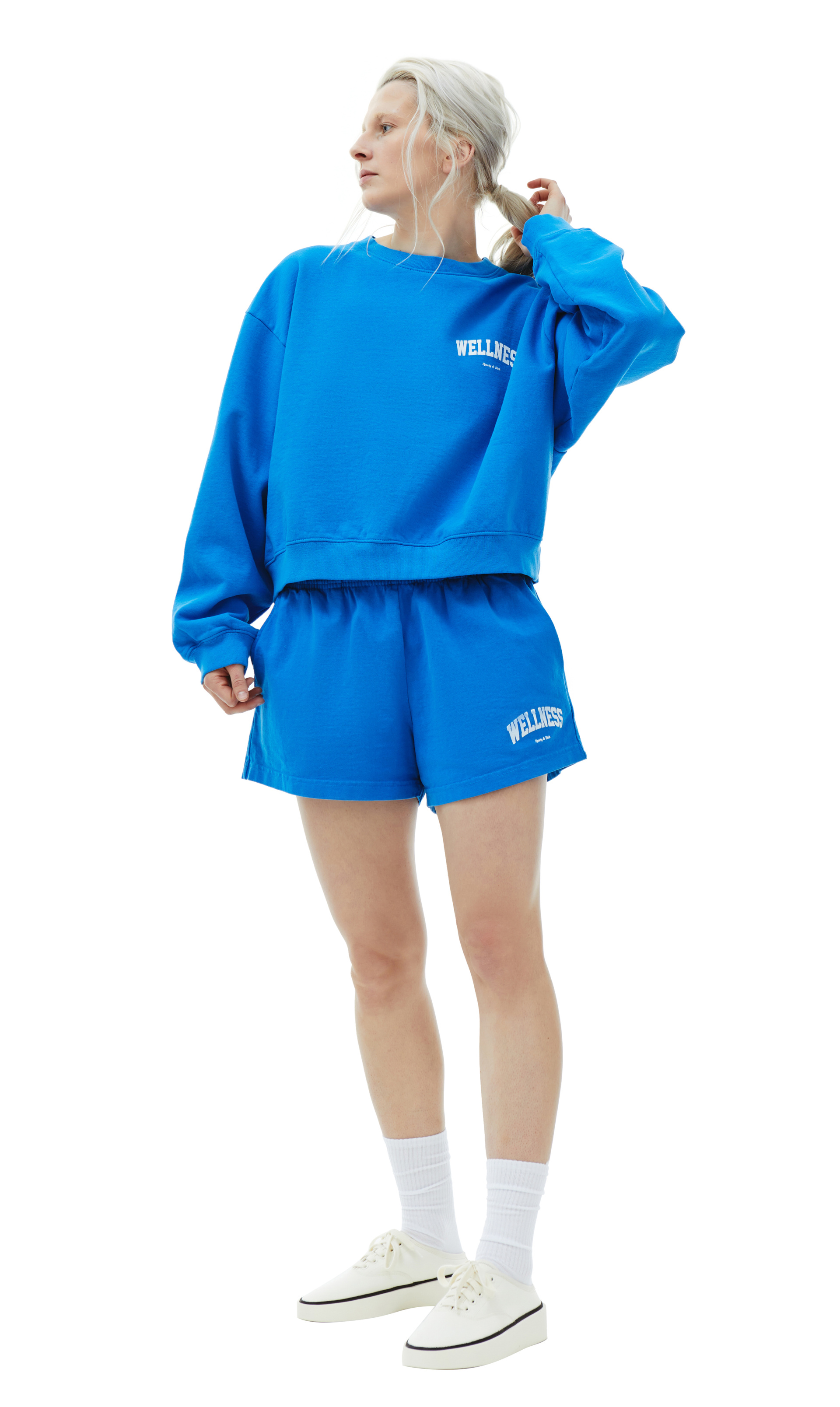 SPORTY & RICH Cropped \'Wellness\' sweatshirt