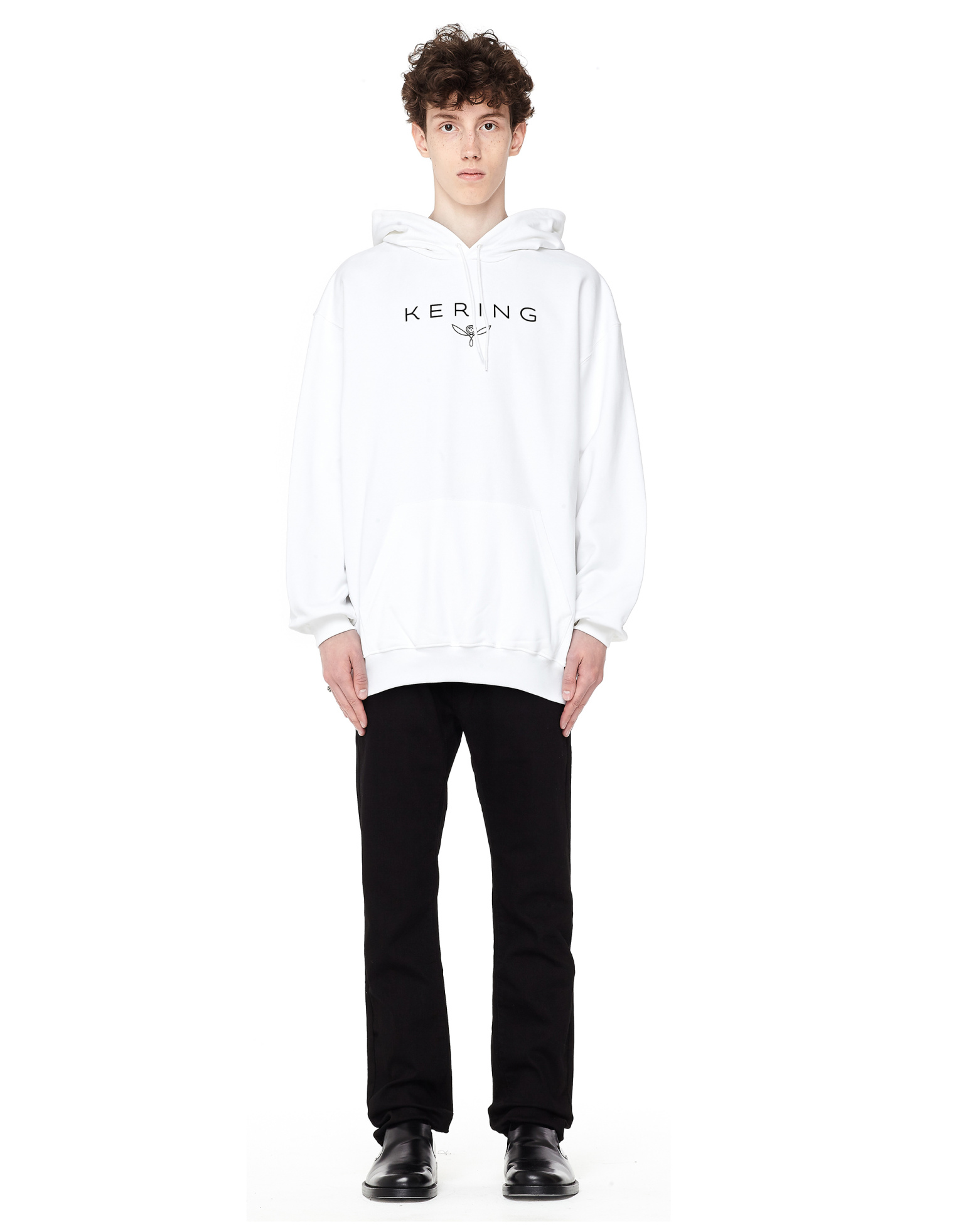 Balenciaga Kering group logo print hoodie