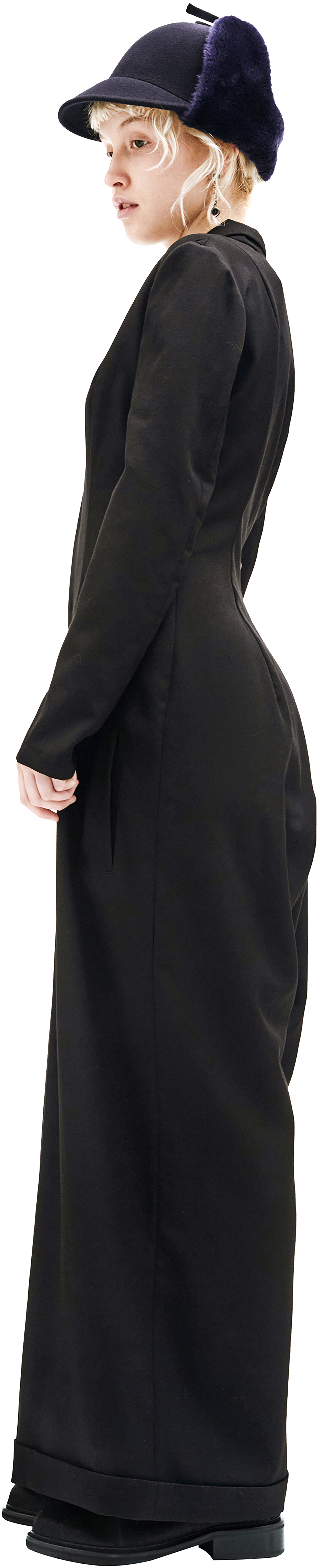 Yohji Yamamoto Black Wool Jumpsuit