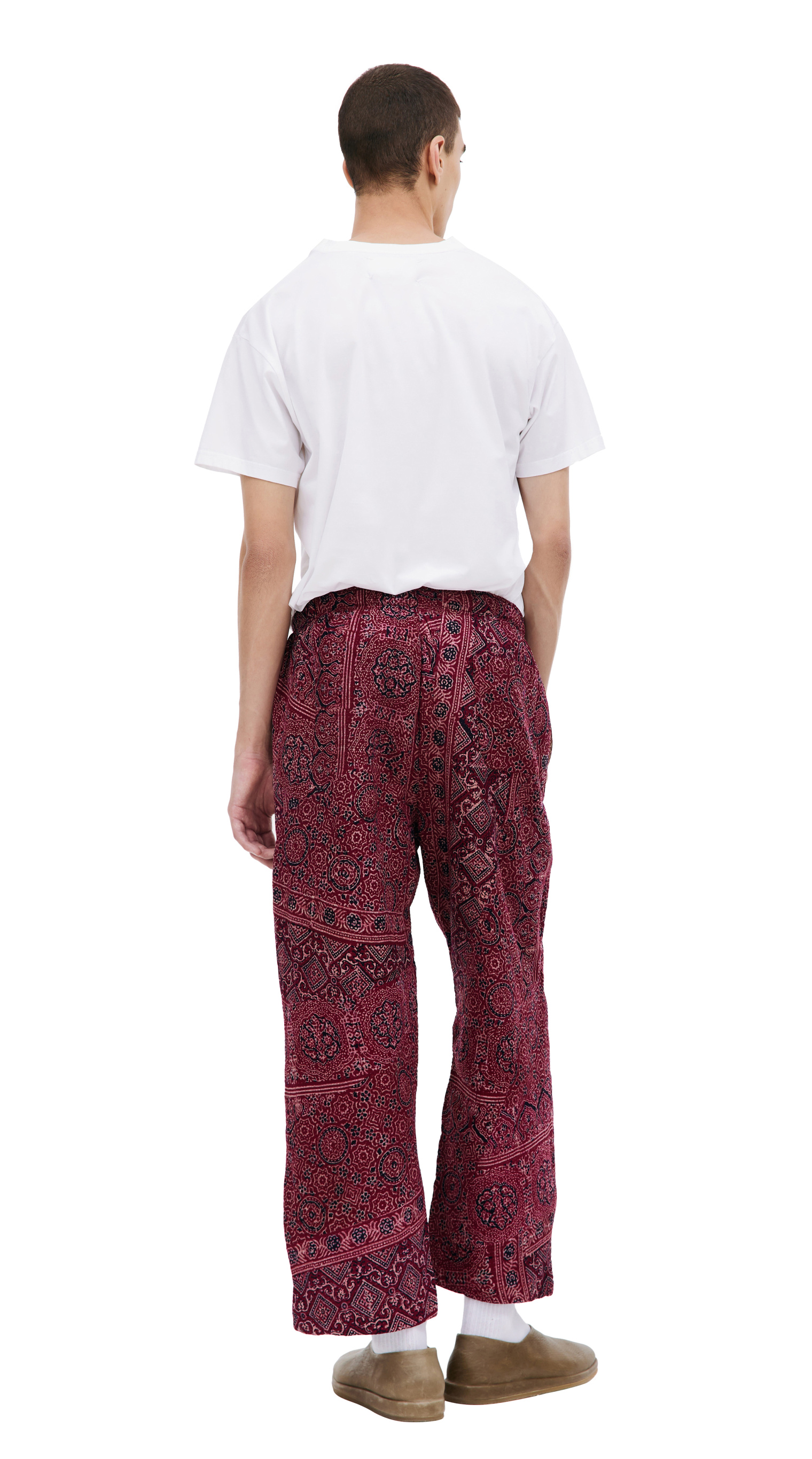 KARU RESEARCH Red paneled trousers