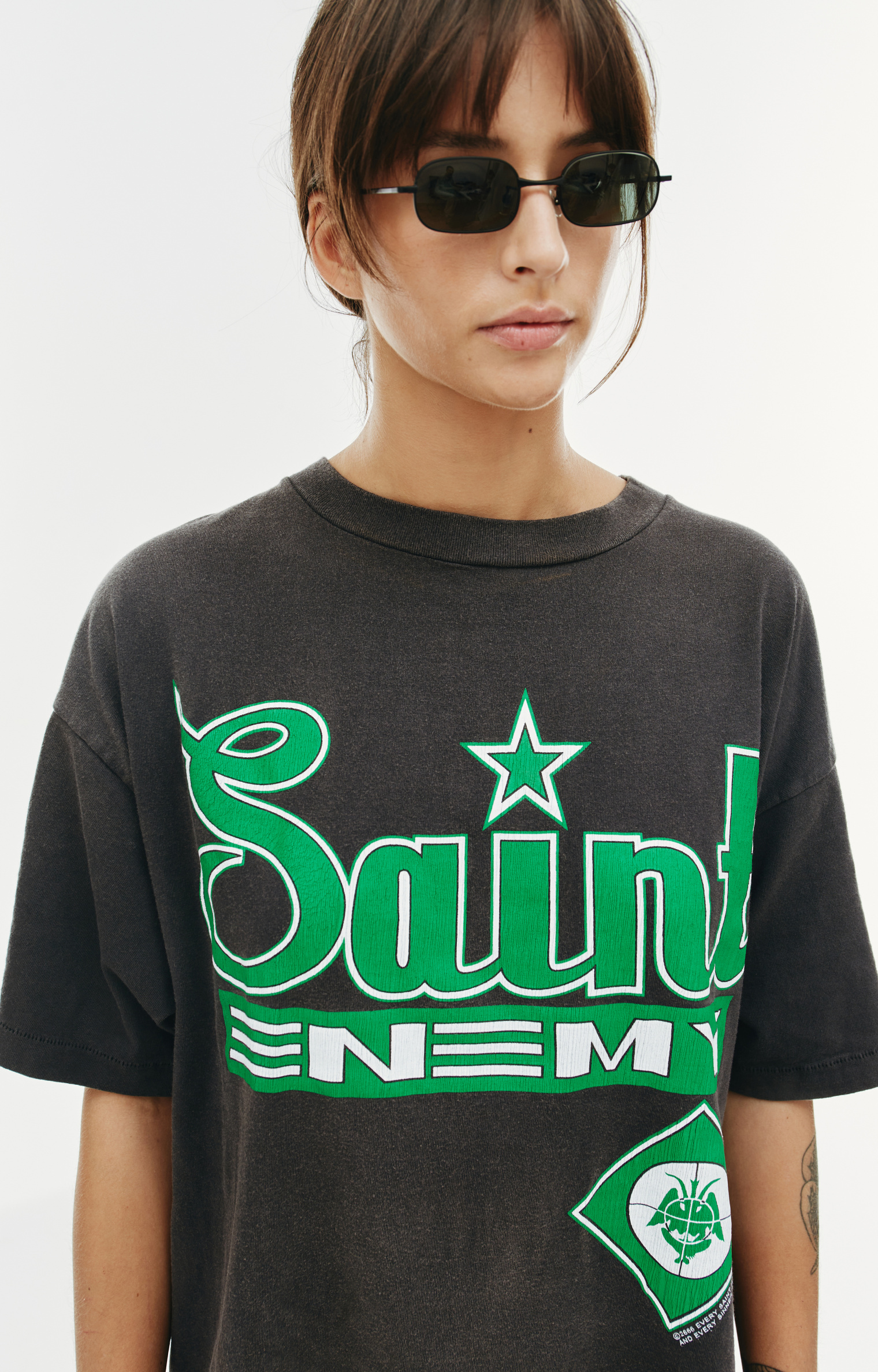 Saint Michael Sainy Enemy printed t-shirt