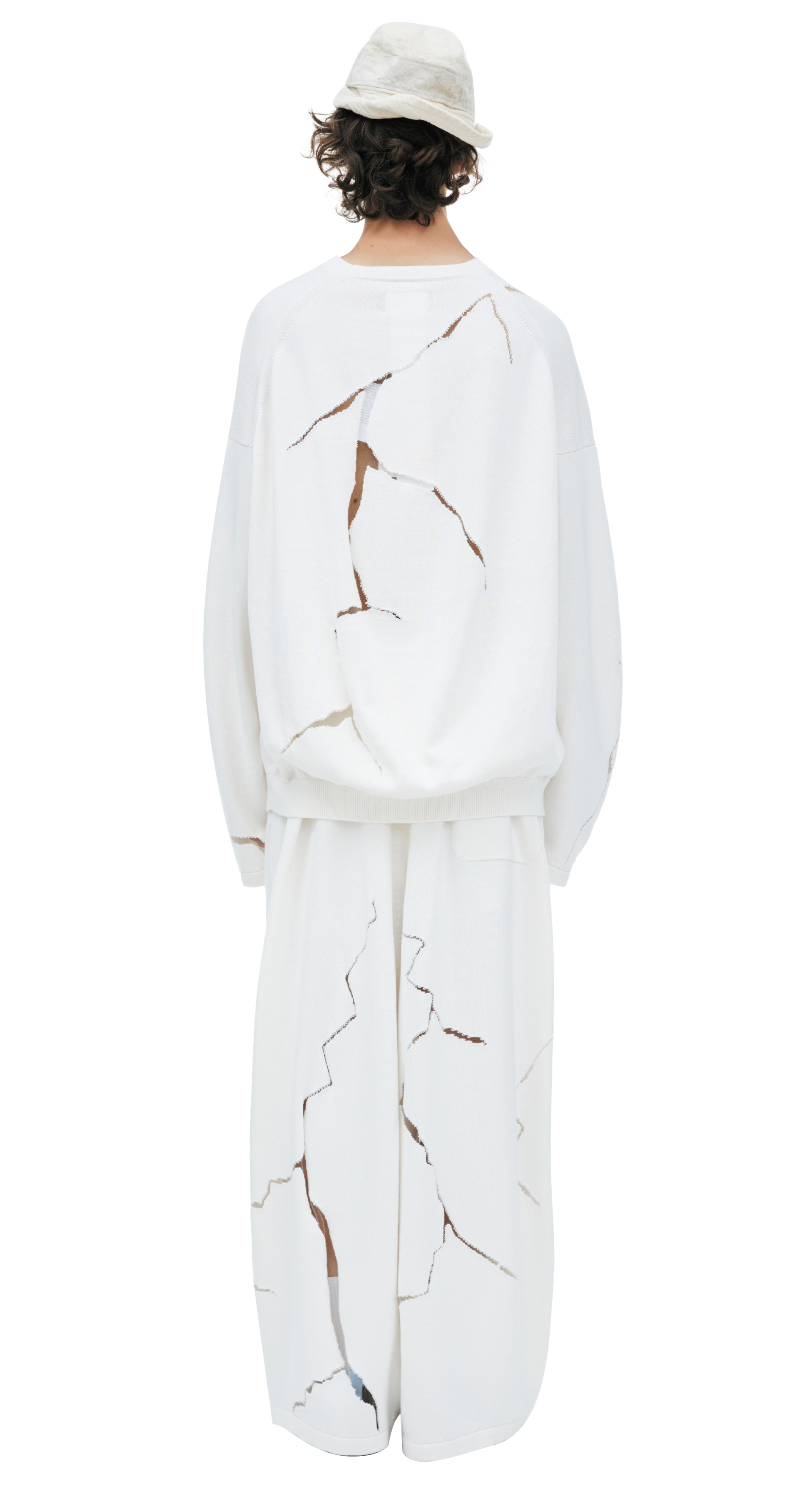 Doublet CRACKED EGG KNIT sweatshirt