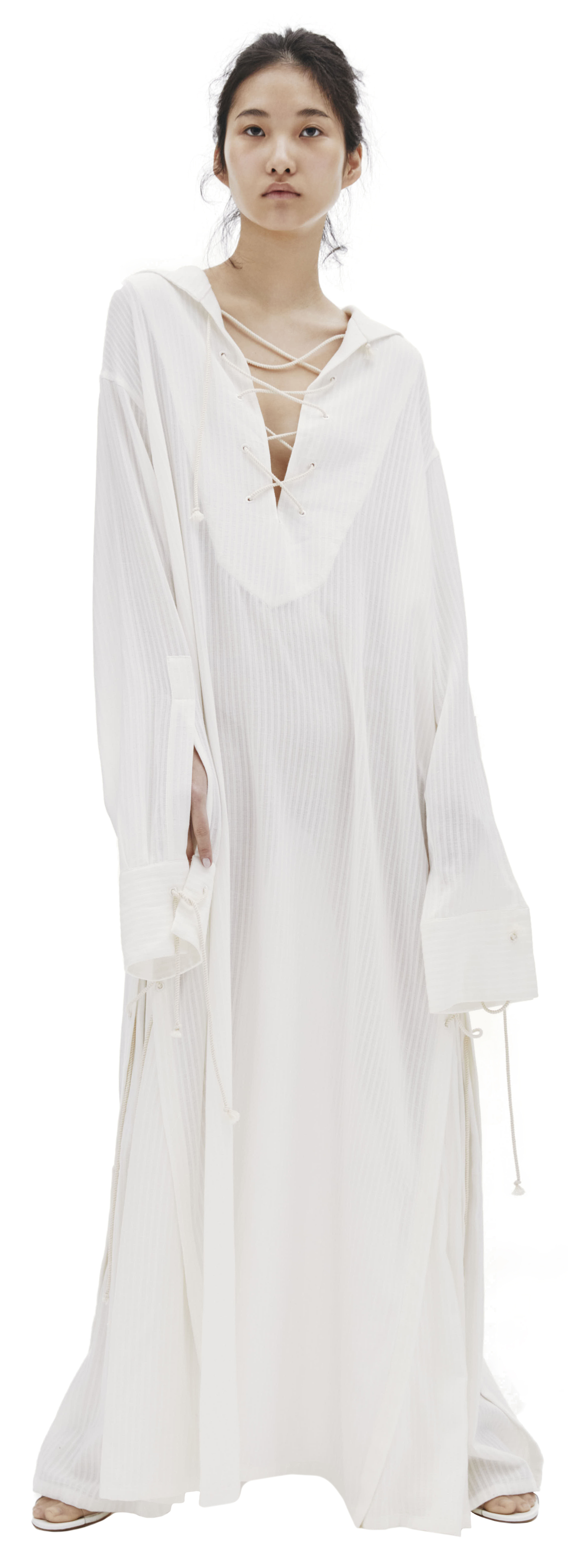 Ann Demeulemeester White Maxi Dress