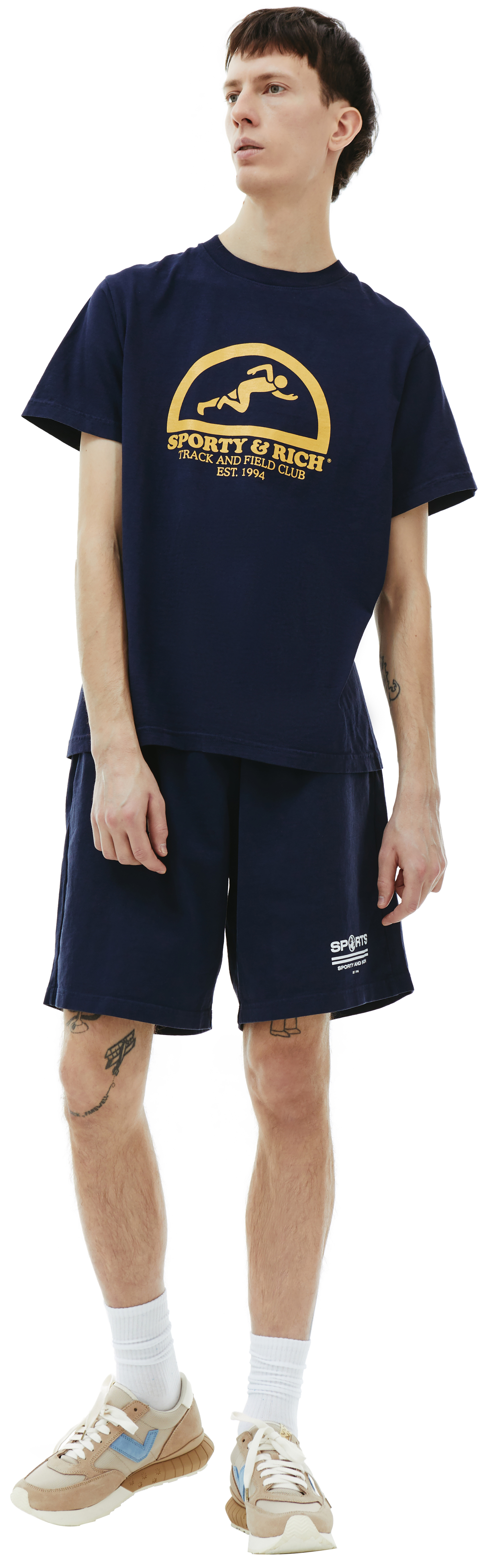 SPORTY & RICH Cotton Fun Track t-shirt