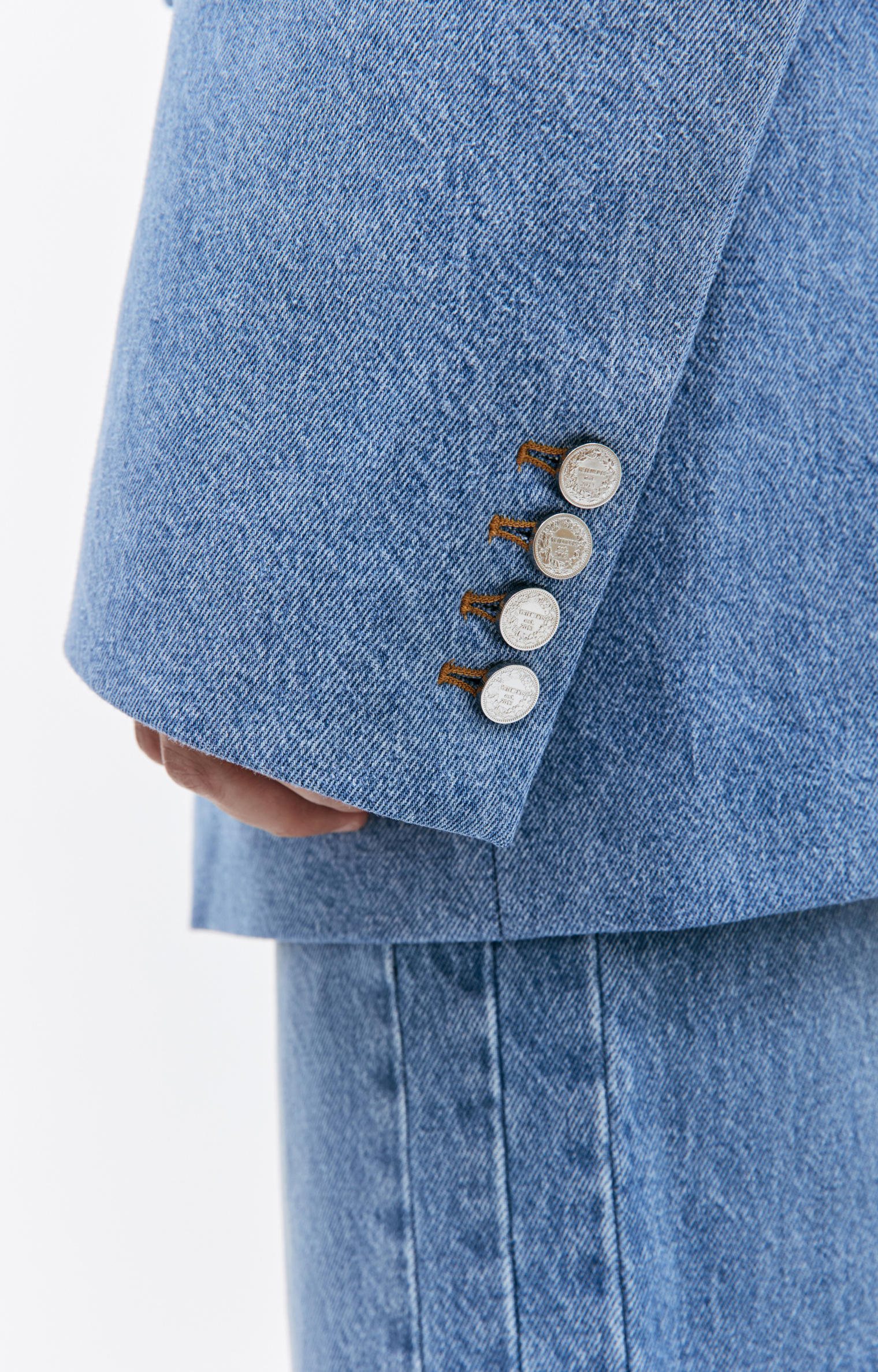 VETEMENTS Denim oversized blazer