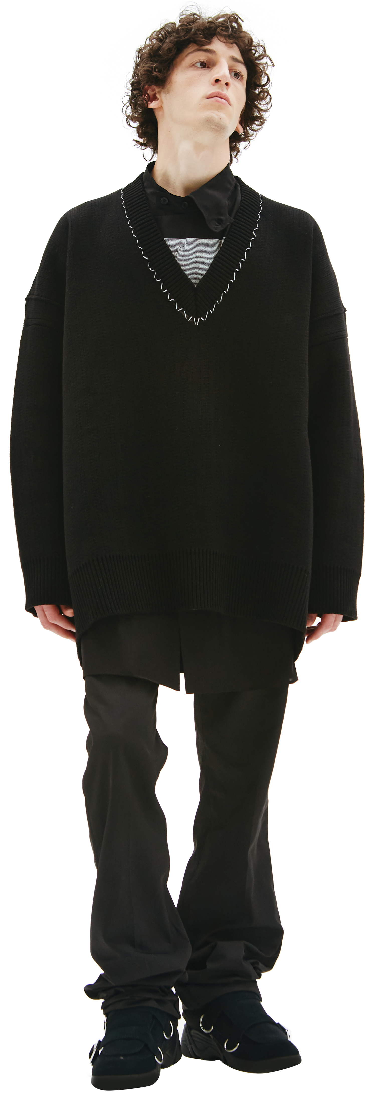 Raf Simons V-neck oversize sweater