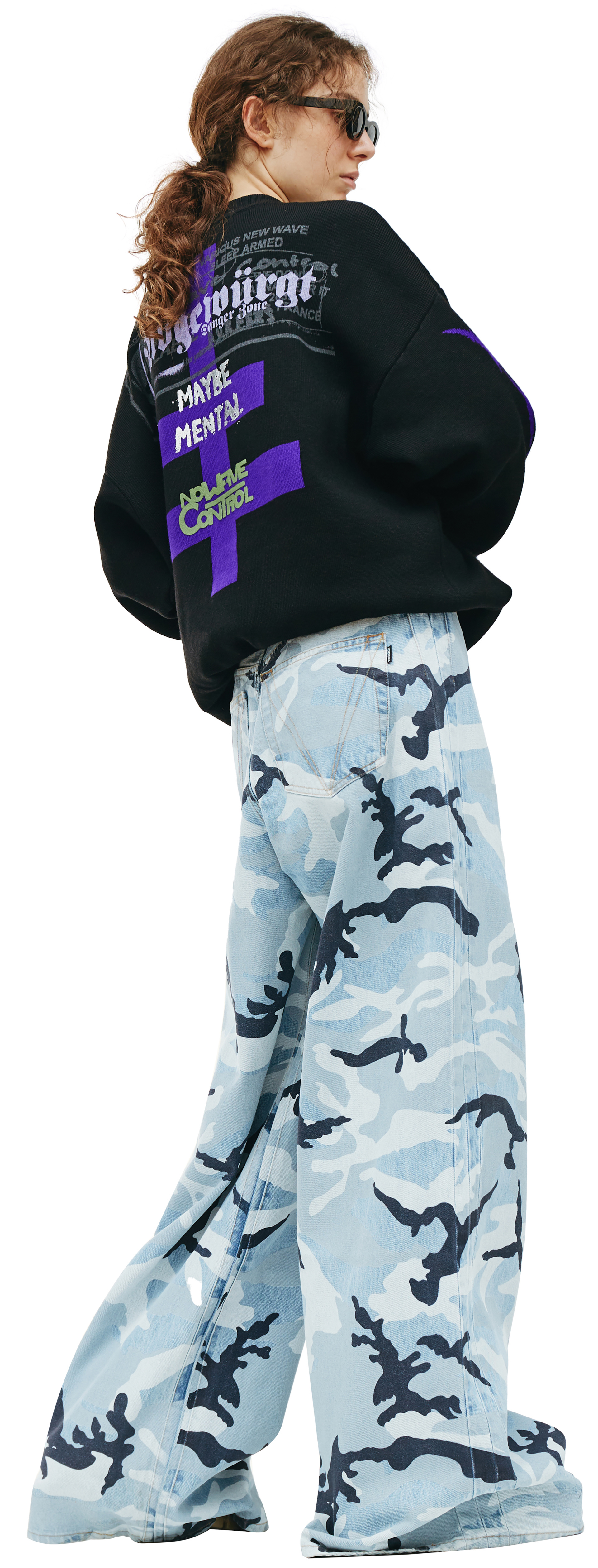 VETEMENTS Maybe mental wool sweater