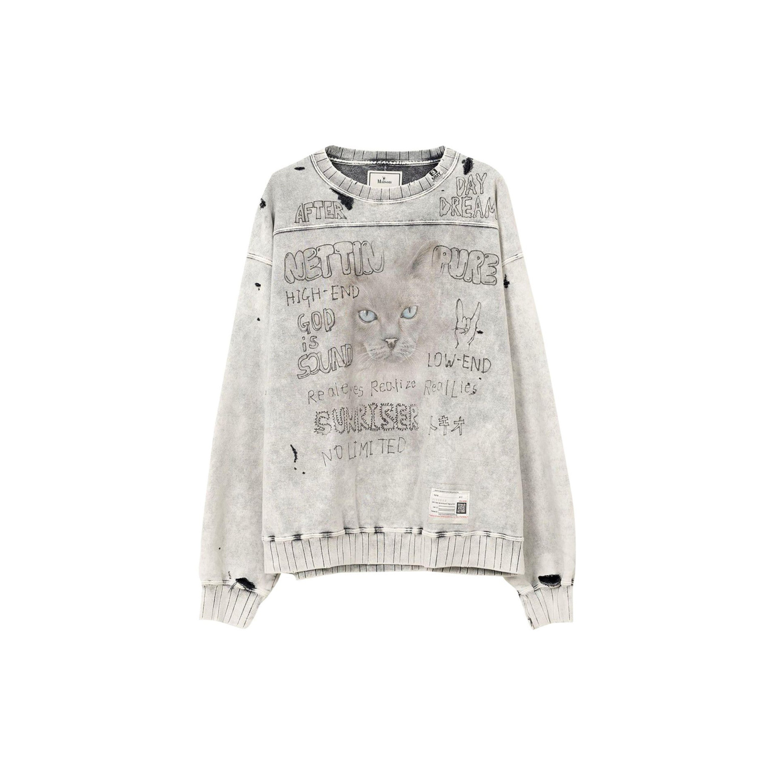 Maison Mihara Yasuhiro Bleached Pullover