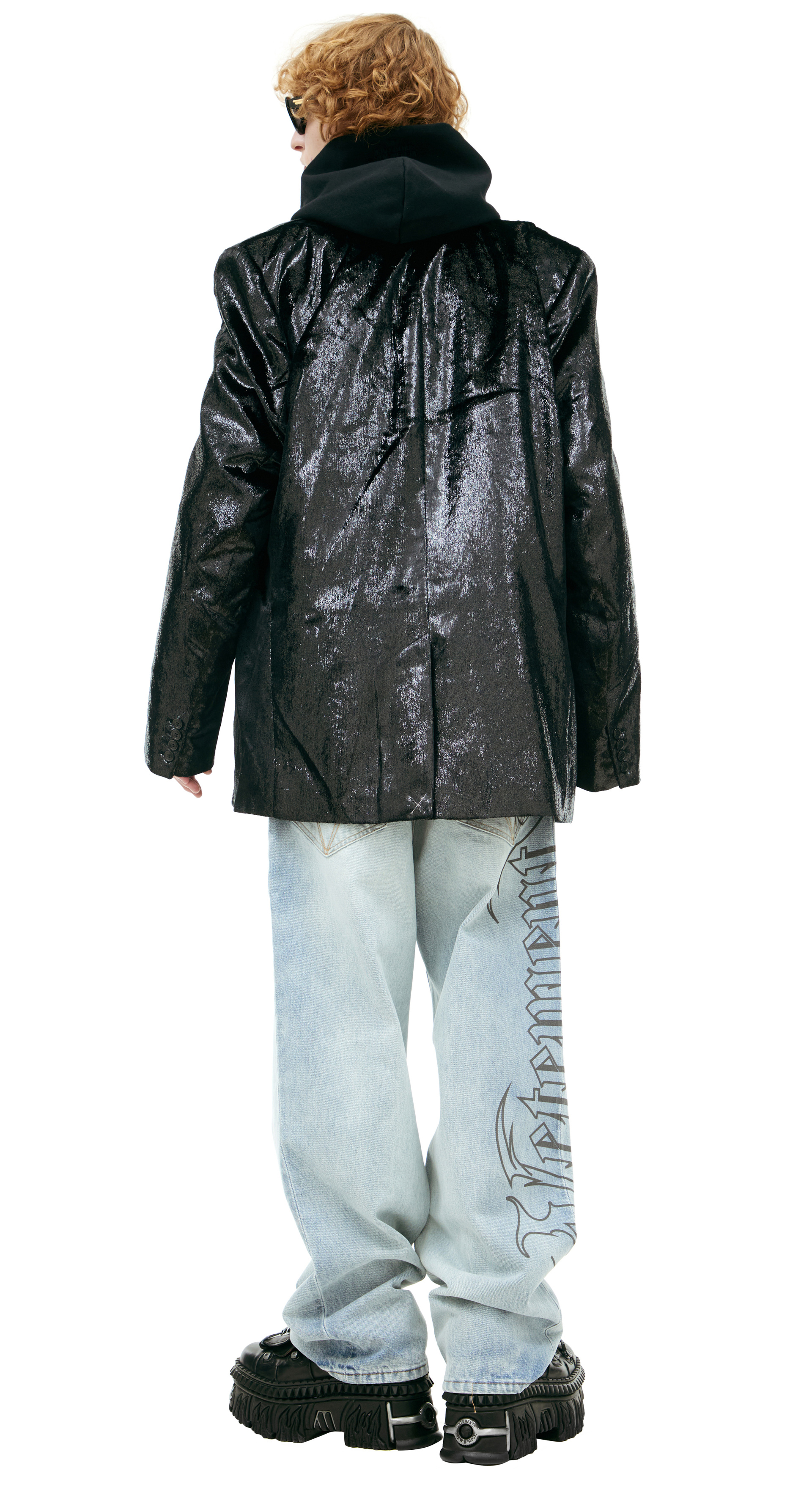 VETEMENTS Shiny single-breasted jacket
