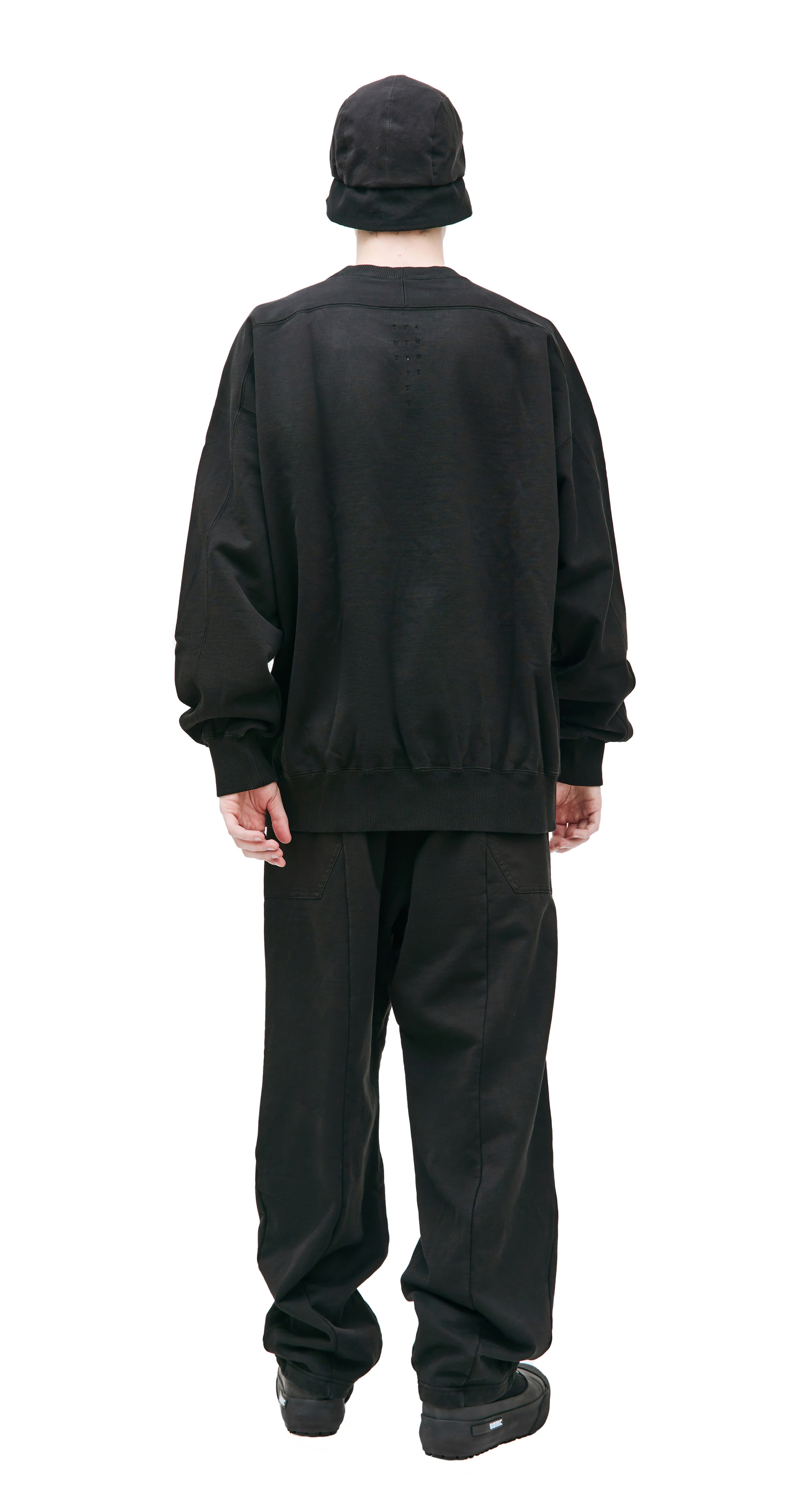 The Viridi-Anne Black cotton sweatshirt