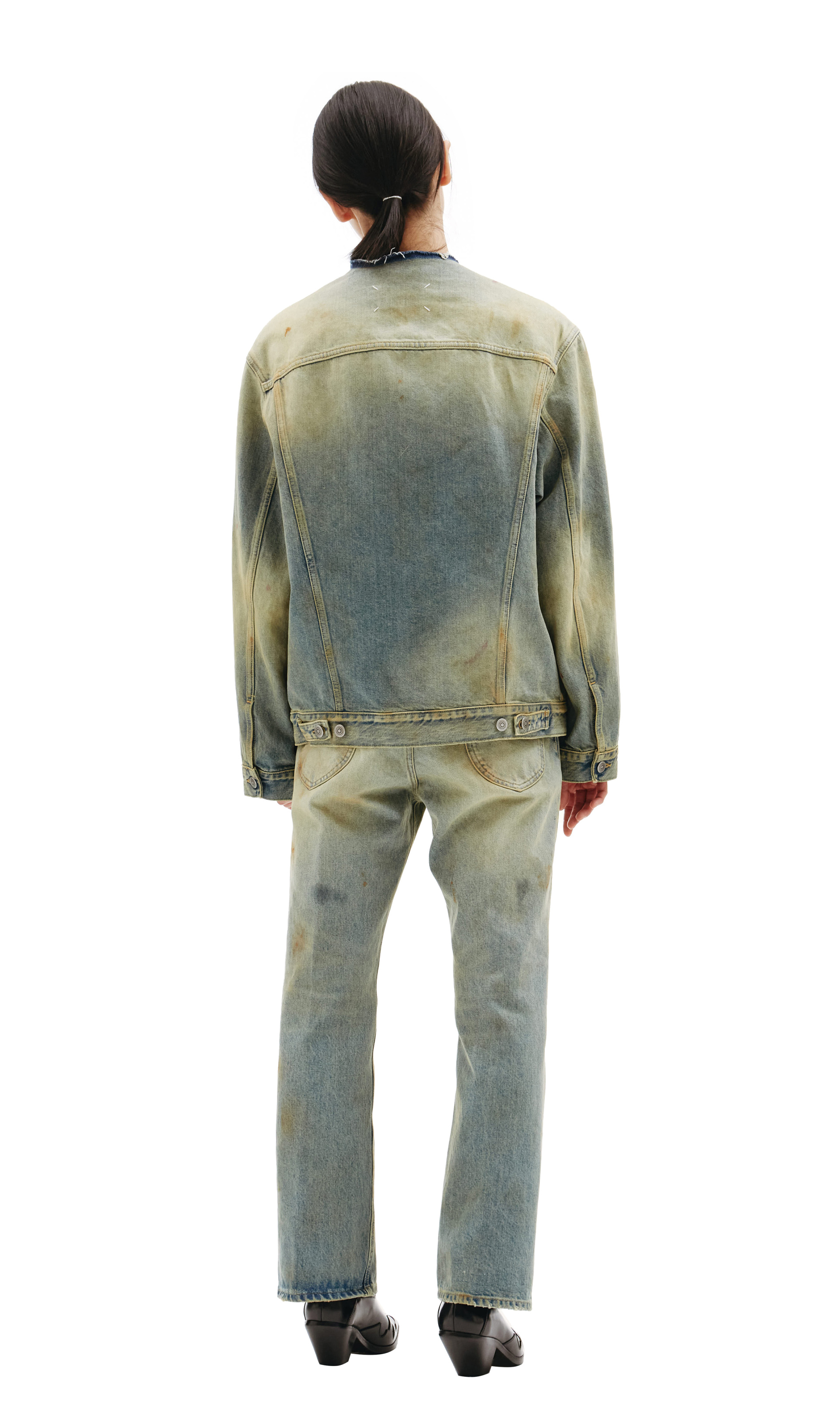 Maison Margiela Collarless denim jacket