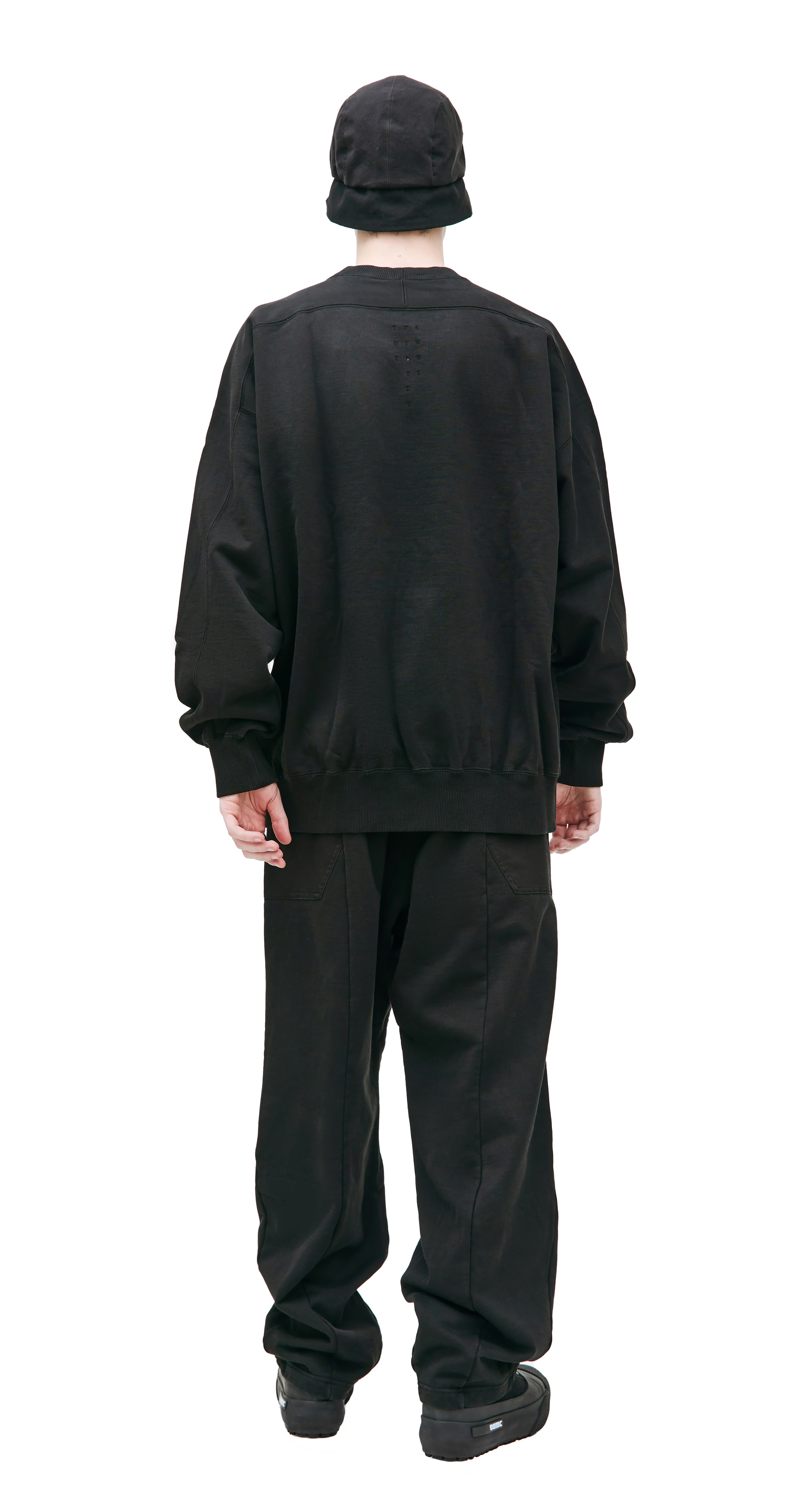 The Viridi-Anne Black cotton sweatshirt